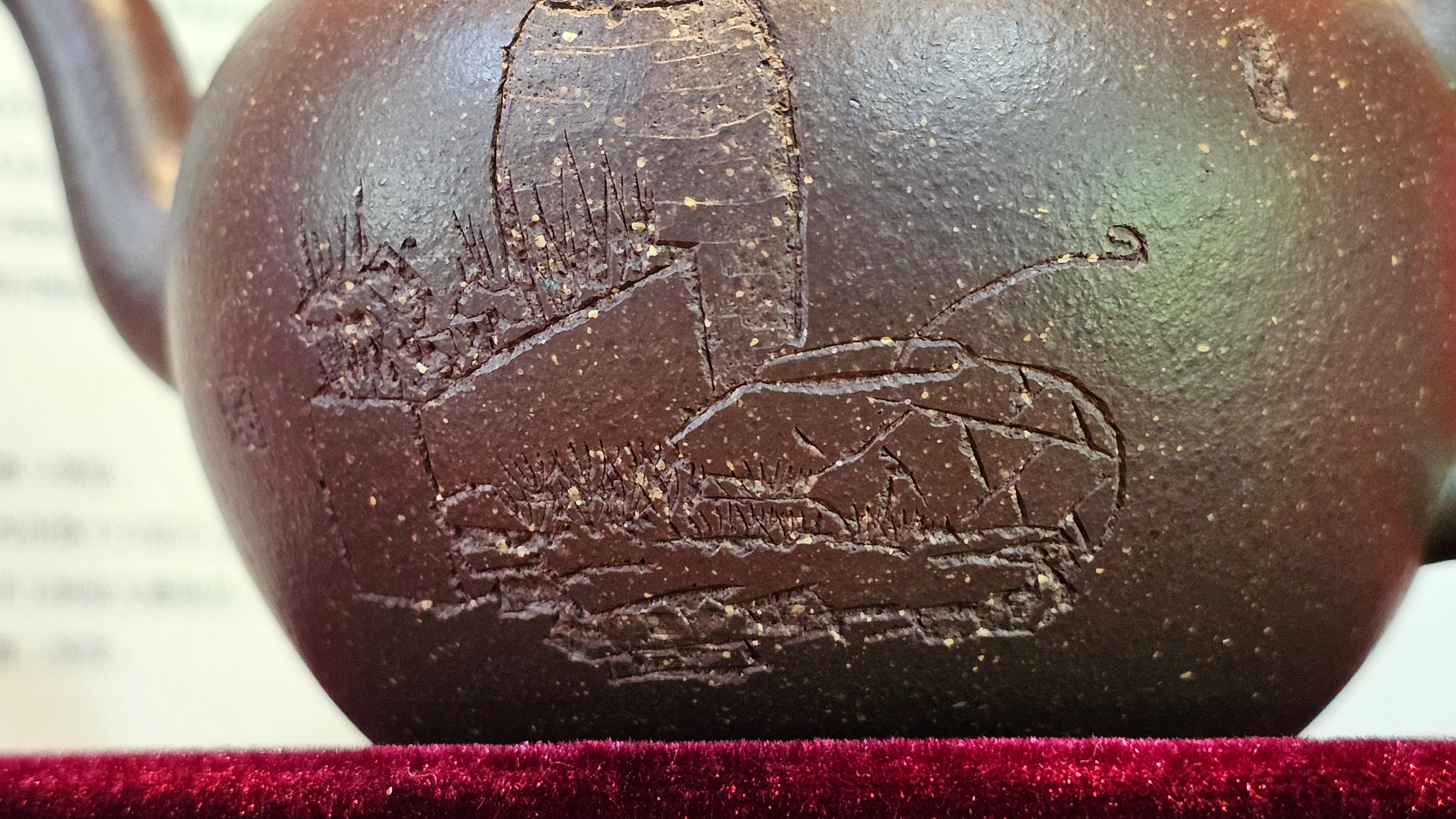 《平盖莲子》"Ping Gai Lian Zi", 233.9ml, Qing Hui Duan Ni 青灰段泥 ~ Crafted by L3A Consummate Master Artist Li Yan Ru 李艳如 ~ Congratulations to Dr W.S.! 1012hrs 6th Sept 2025! Phoenix, AZ!