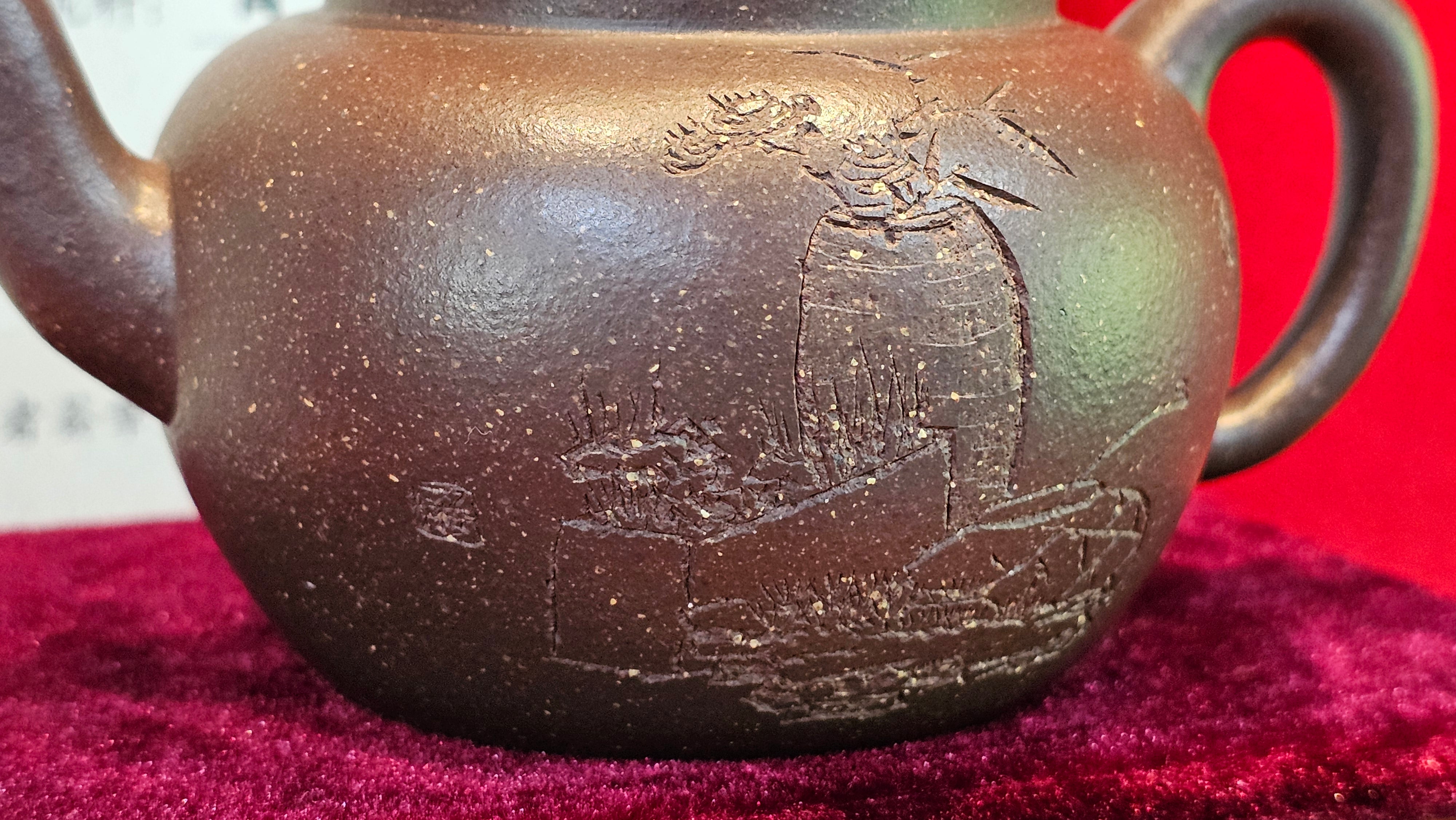 《平盖莲子》"Ping Gai Lian Zi", 233.9ml, Qing Hui Duan Ni 青灰段泥 ~ Crafted by L3A Consummate Master Artist Li Yan Ru 李艳如 ~ Congratulations to Dr W.S.! 1012hrs 6th Sept 2025! Phoenix, AZ!