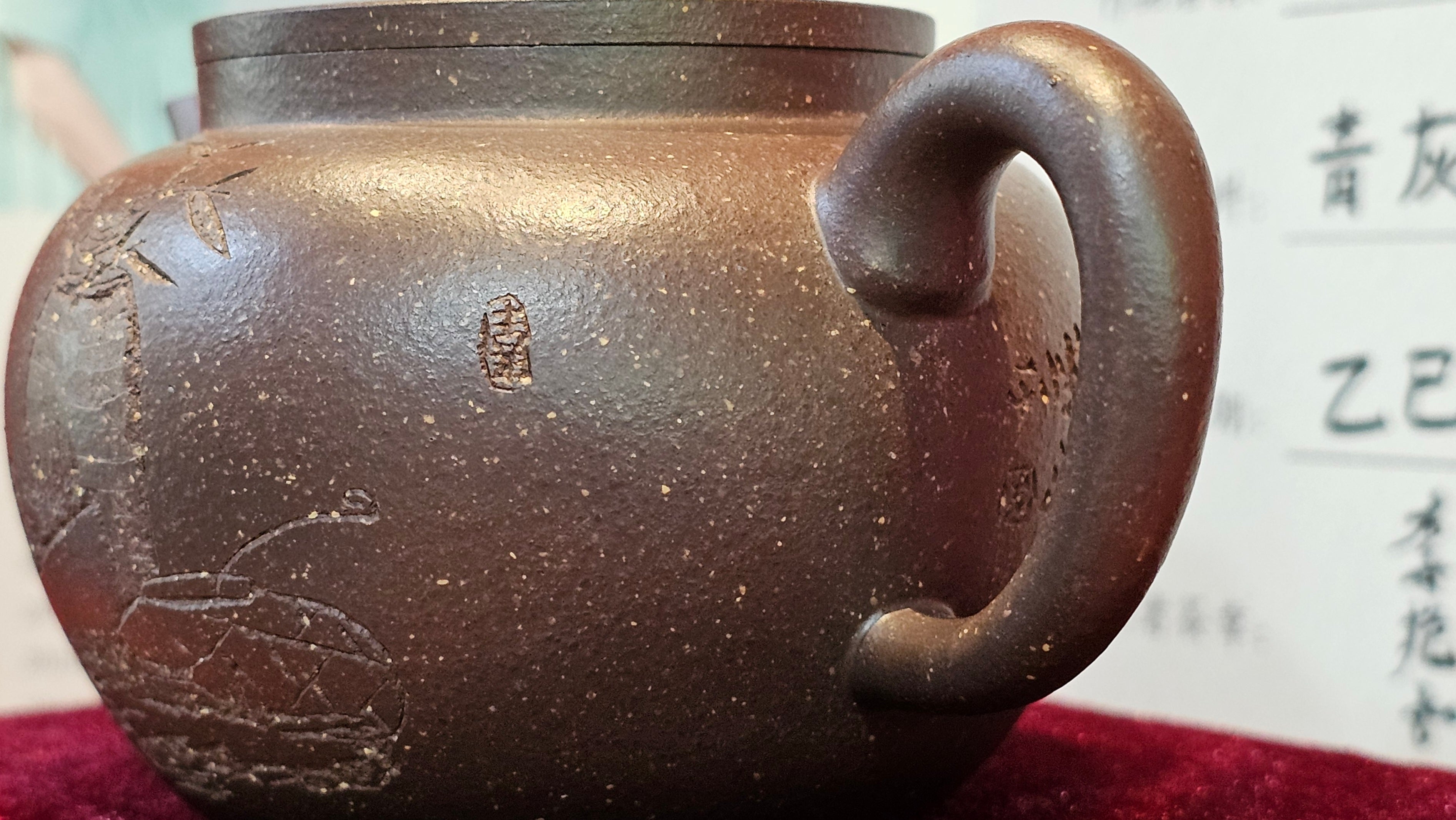 《平盖莲子》"Ping Gai Lian Zi", 233.9ml, Qing Hui Duan Ni 青灰段泥 ~ Crafted by L3A Consummate Master Artist Li Yan Ru 李艳如 ~ Congratulations to Dr W.S.! 1012hrs 6th Sept 2025! Phoenix, AZ!