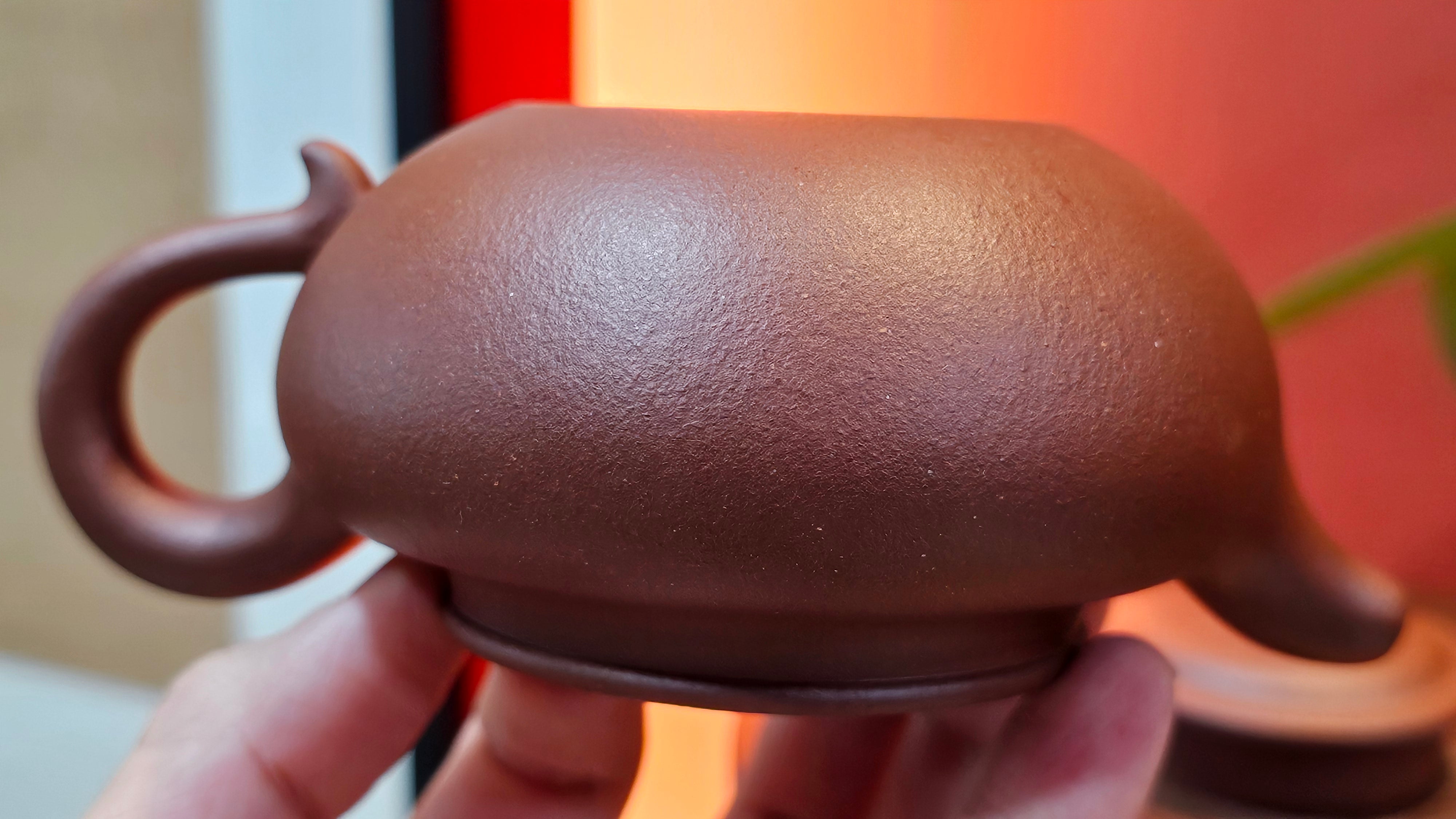 Fang Gu 仿古, 213.5ml, Di Cao Qing Zi Ni 底槽青紫泥, by our Collaborative Craftsman Chen Fa Chu 陈法初 ~!Congratulations to Mr E.A.! 2303hrs 10th Sept 2025, Colorado Springs, CO!