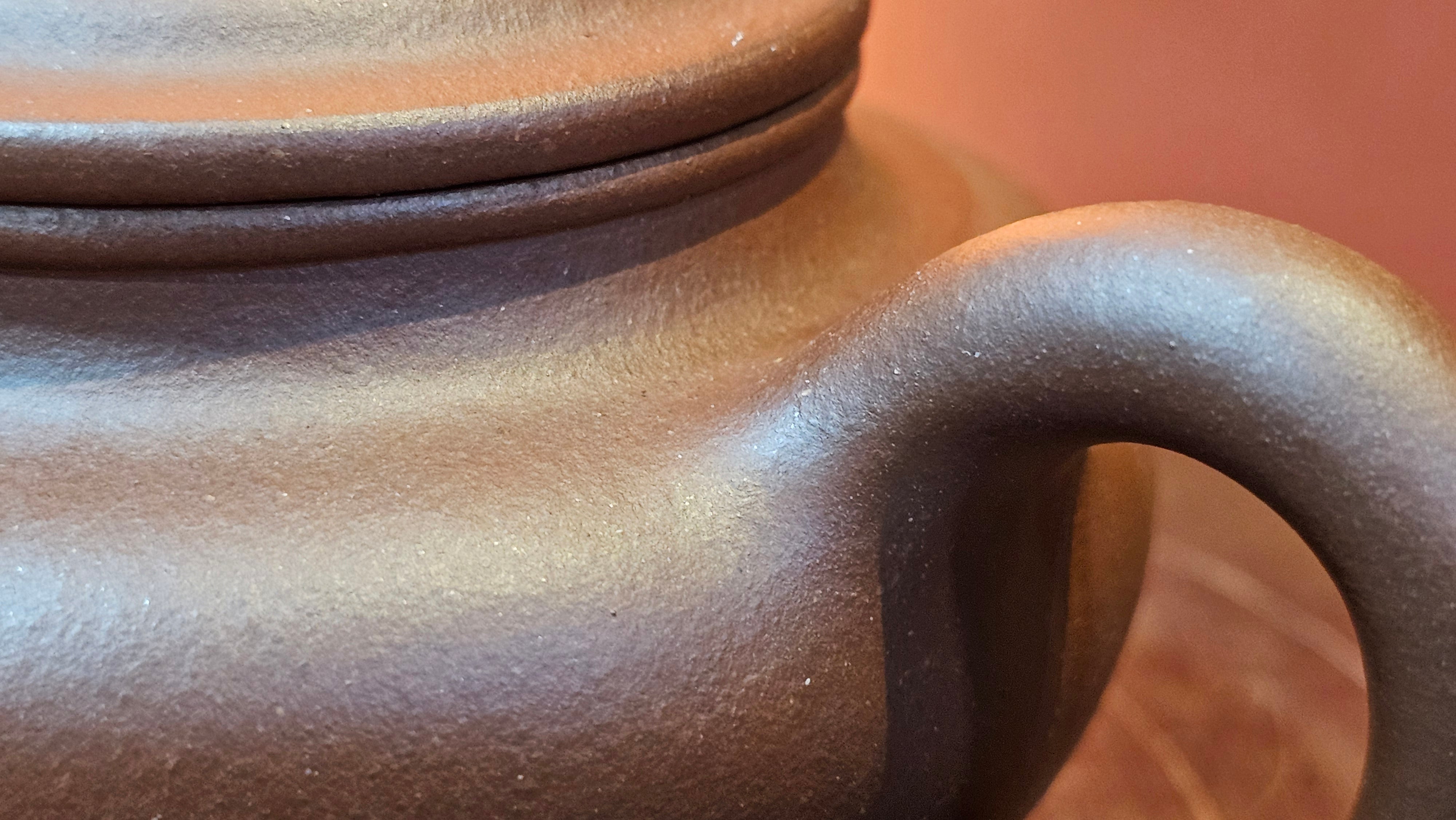 Fang Gu 仿古, 213.5ml, Di Cao Qing Zi Ni 底槽青紫泥, by our Collaborative Craftsman Chen Fa Chu 陈法初 ~!Congratulations to Mr E.A.! 2303hrs 10th Sept 2025, Colorado Springs, CO!