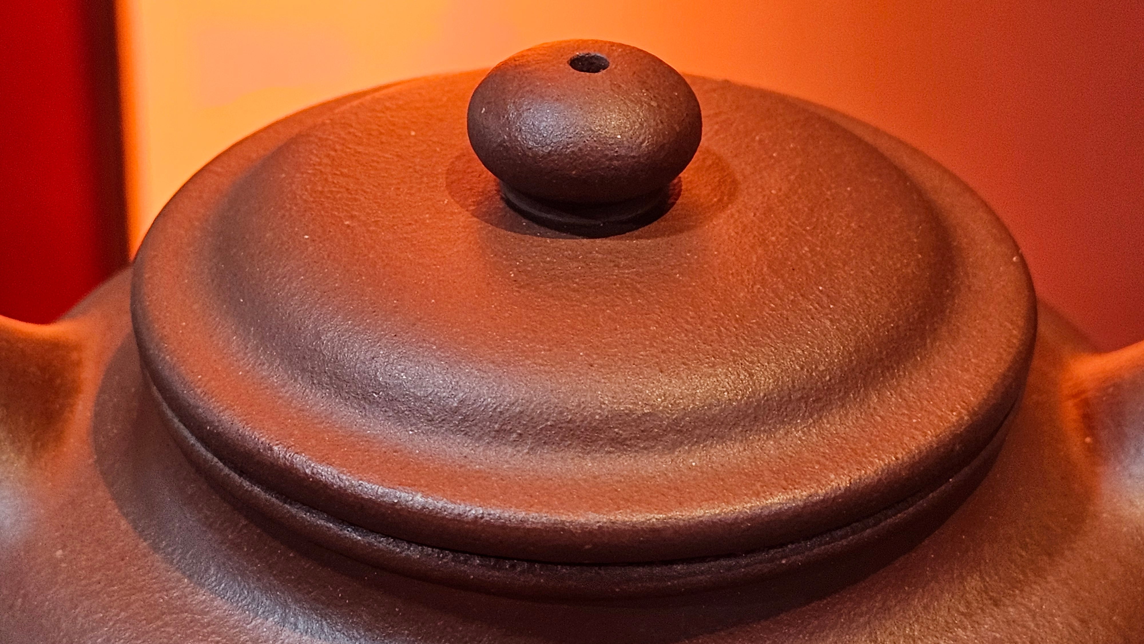 Fang Gu 仿古, 213.5ml, Di Cao Qing Zi Ni 底槽青紫泥, by our Collaborative Craftsman Chen Fa Chu 陈法初 ~!Congratulations to Mr E.A.! 2303hrs 10th Sept 2025, Colorado Springs, CO!