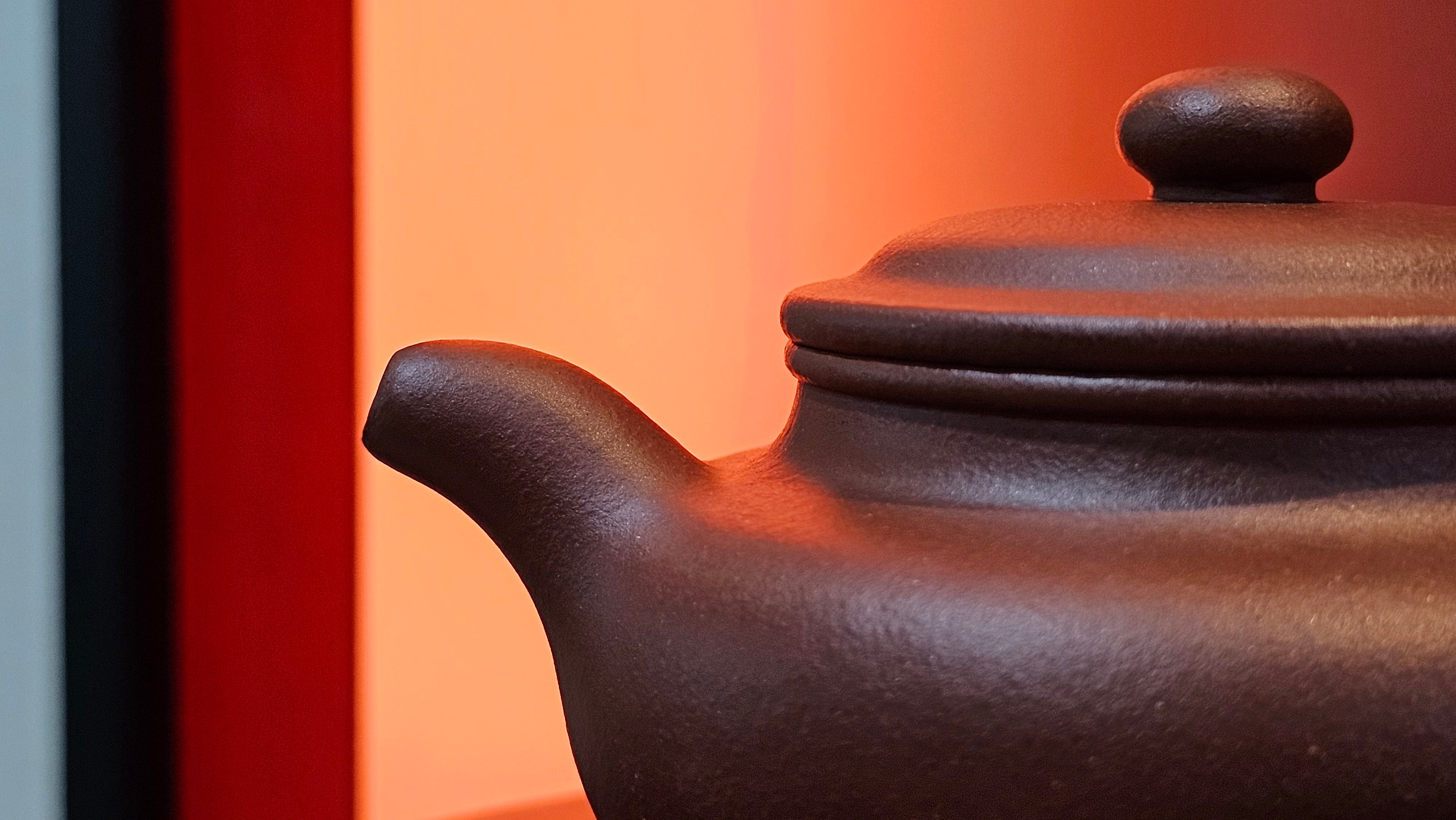 Fang Gu 仿古, 213.5ml, Di Cao Qing Zi Ni 底槽青紫泥, by our Collaborative Craftsman Chen Fa Chu 陈法初 ~!Congratulations to Mr E.A.! 2303hrs 10th Sept 2025, Colorado Springs, CO!