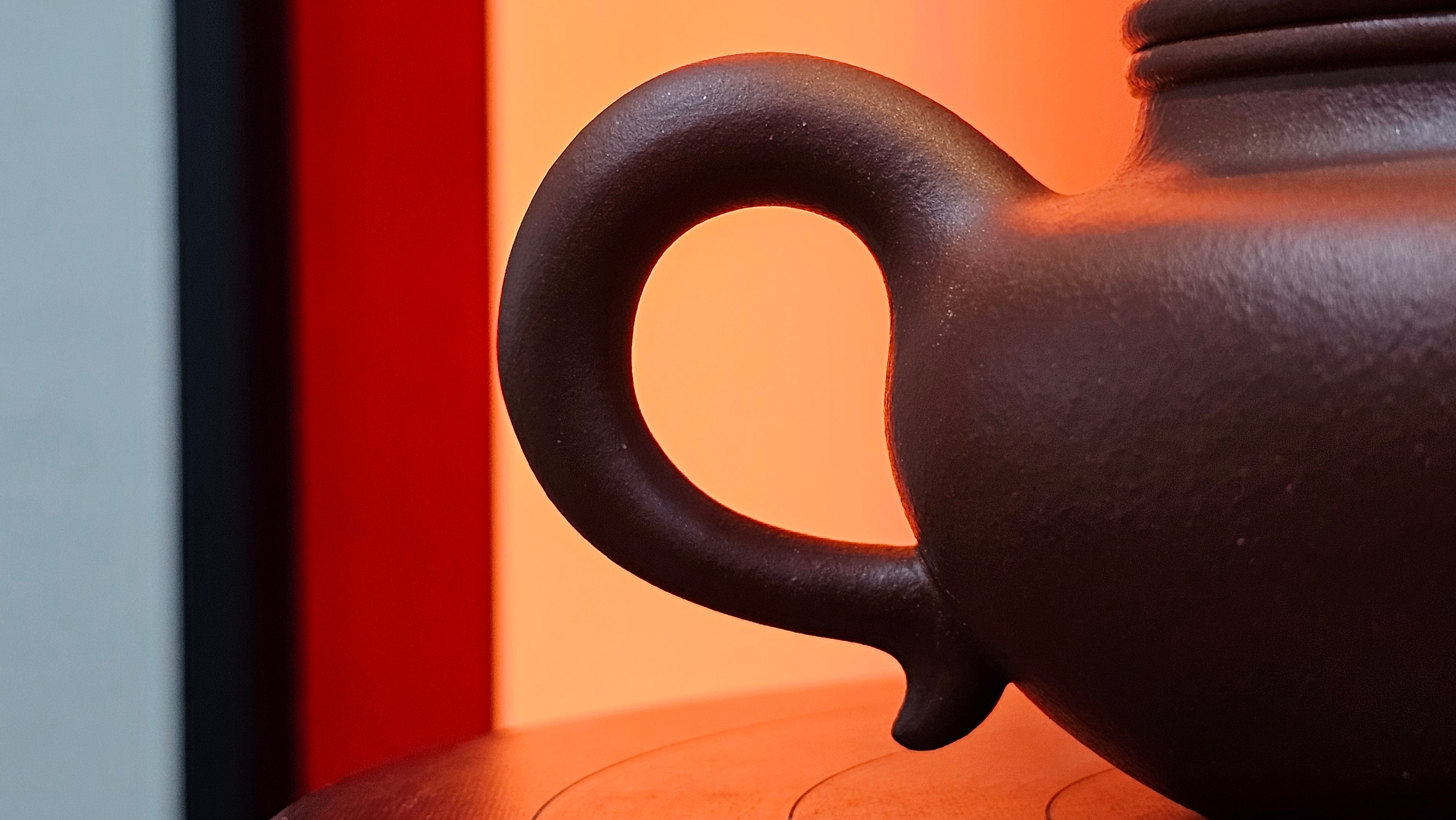 Fang Gu 仿古, 213.5ml, Di Cao Qing Zi Ni 底槽青紫泥, by our Collaborative Craftsman Chen Fa Chu 陈法初 ~!Congratulations to Mr E.A.! 2303hrs 10th Sept 2025, Colorado Springs, CO!