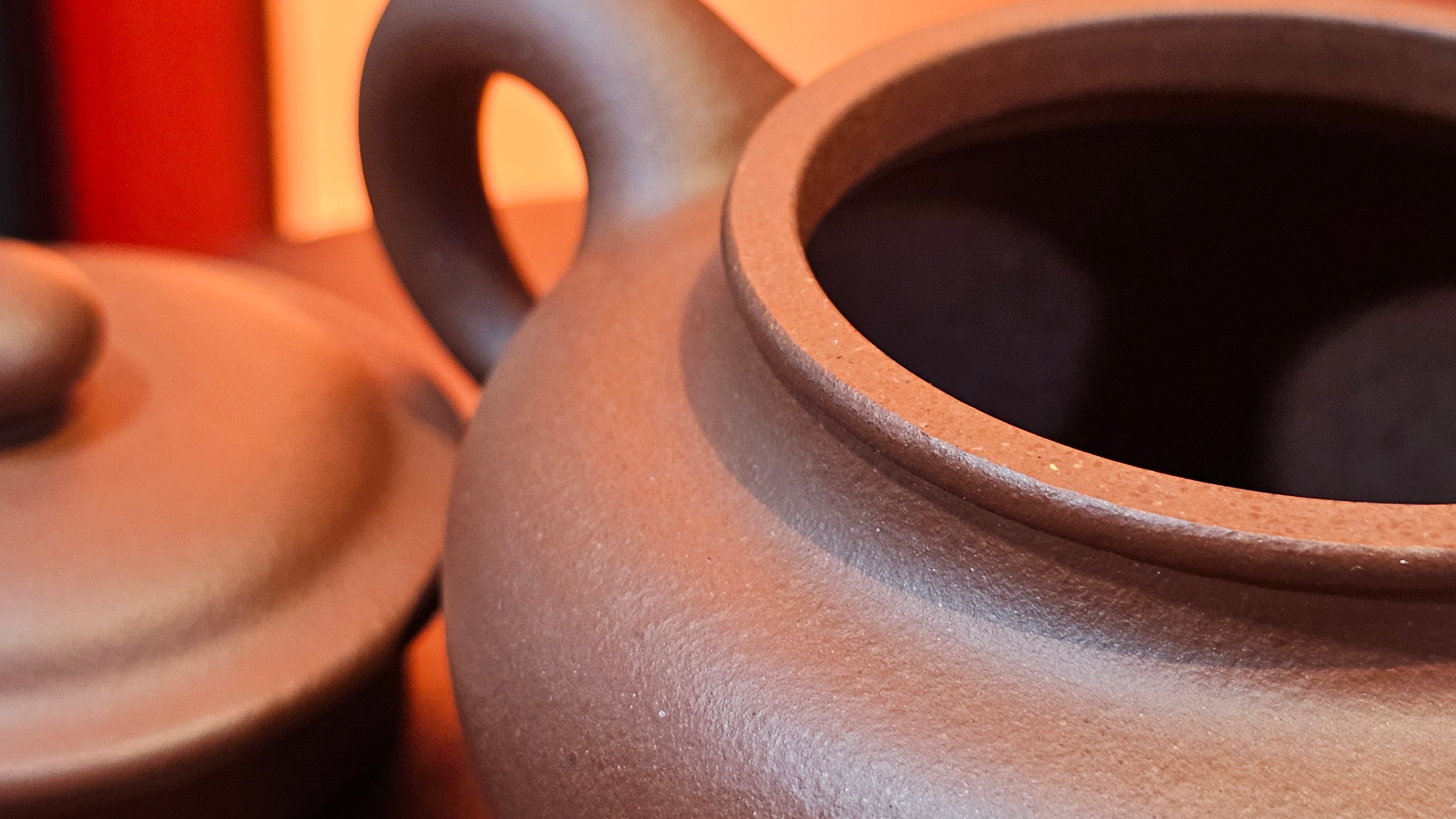 Fang Gu 仿古, 213.5ml, Di Cao Qing Zi Ni 底槽青紫泥, by our Collaborative Craftsman Chen Fa Chu 陈法初 ~!Congratulations to Mr E.A.! 2303hrs 10th Sept 2025, Colorado Springs, CO!