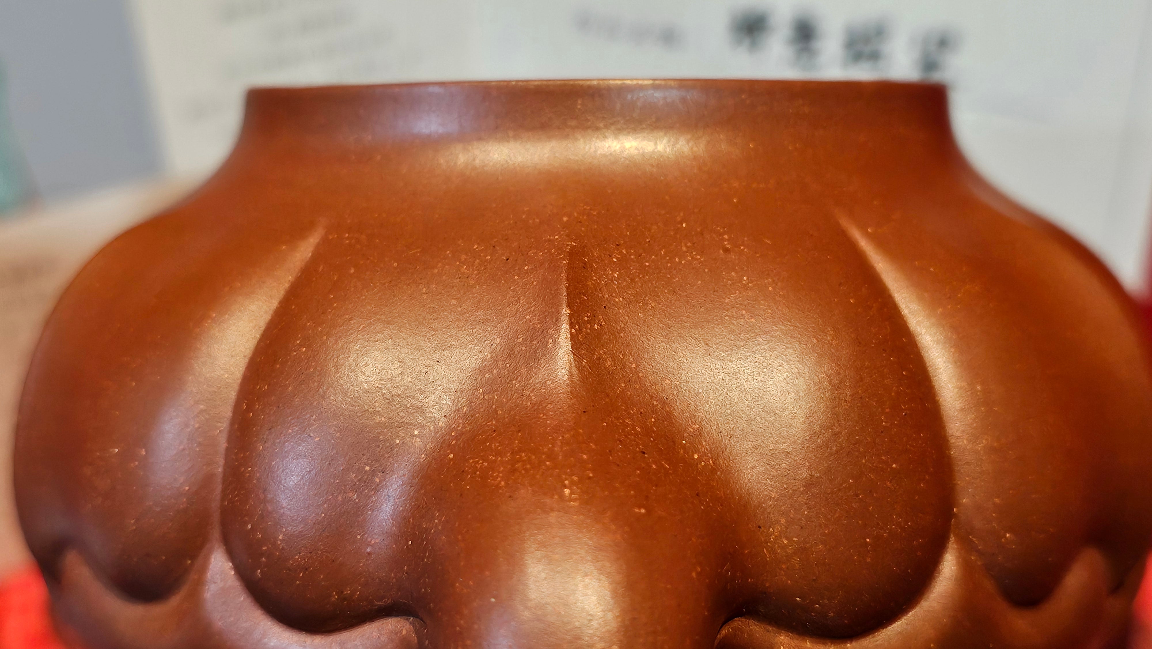 《禅意提梁》"Chan Yi Ti Liang~ Meditative Enlightenment:Top Handle", 493.3ml, ~ Crafted by L3A Master Consummate Artist Li Yan Ru 李艳如。