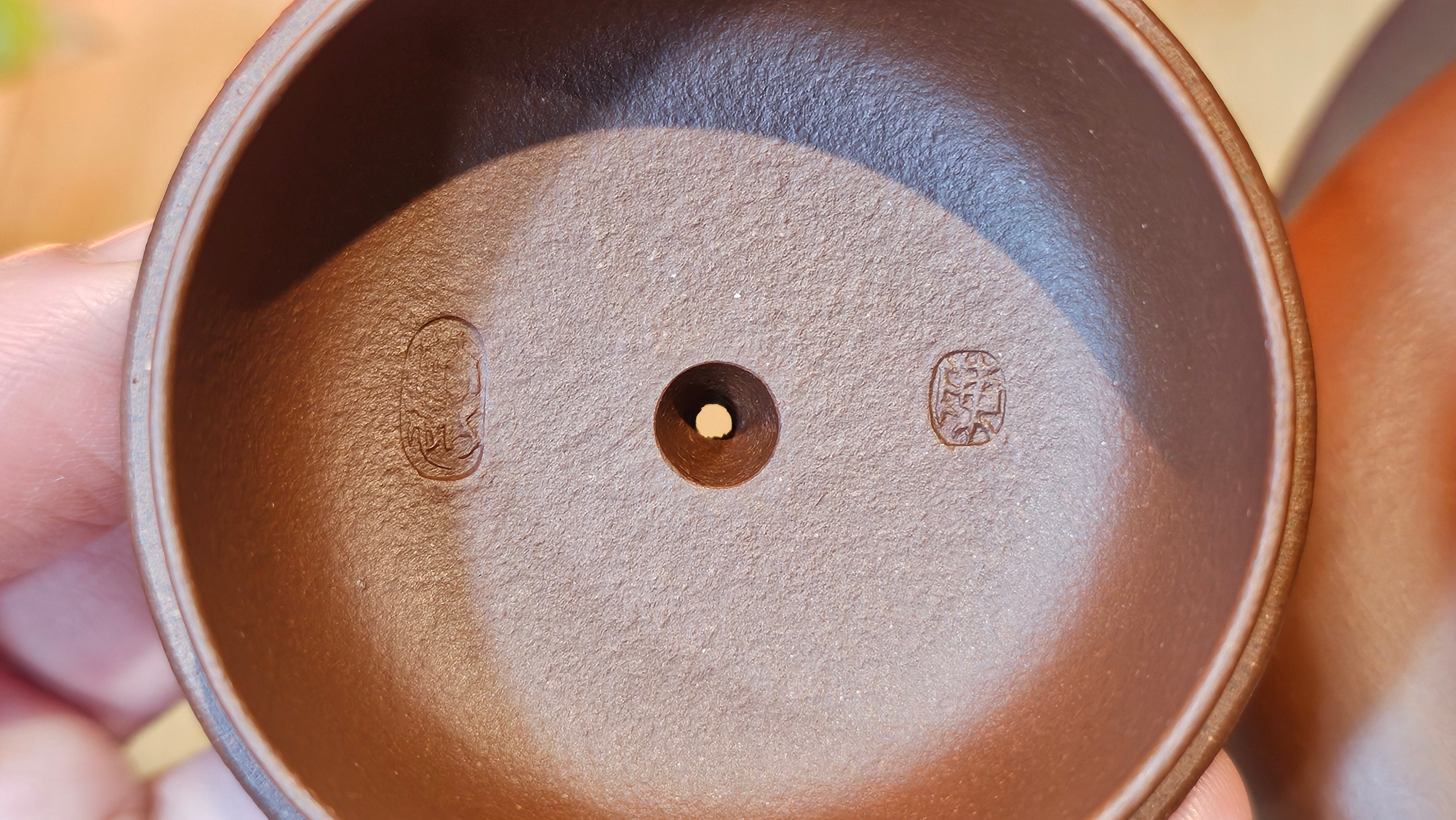 Fang Gu 仿古, 213.5ml, Di Cao Qing Zi Ni 底槽青紫泥, by our Collaborative Craftsman Chen Fa Chu 陈法初 ~!Congratulations to Mr E.A.! 2303hrs 10th Sept 2025, Colorado Springs, CO!