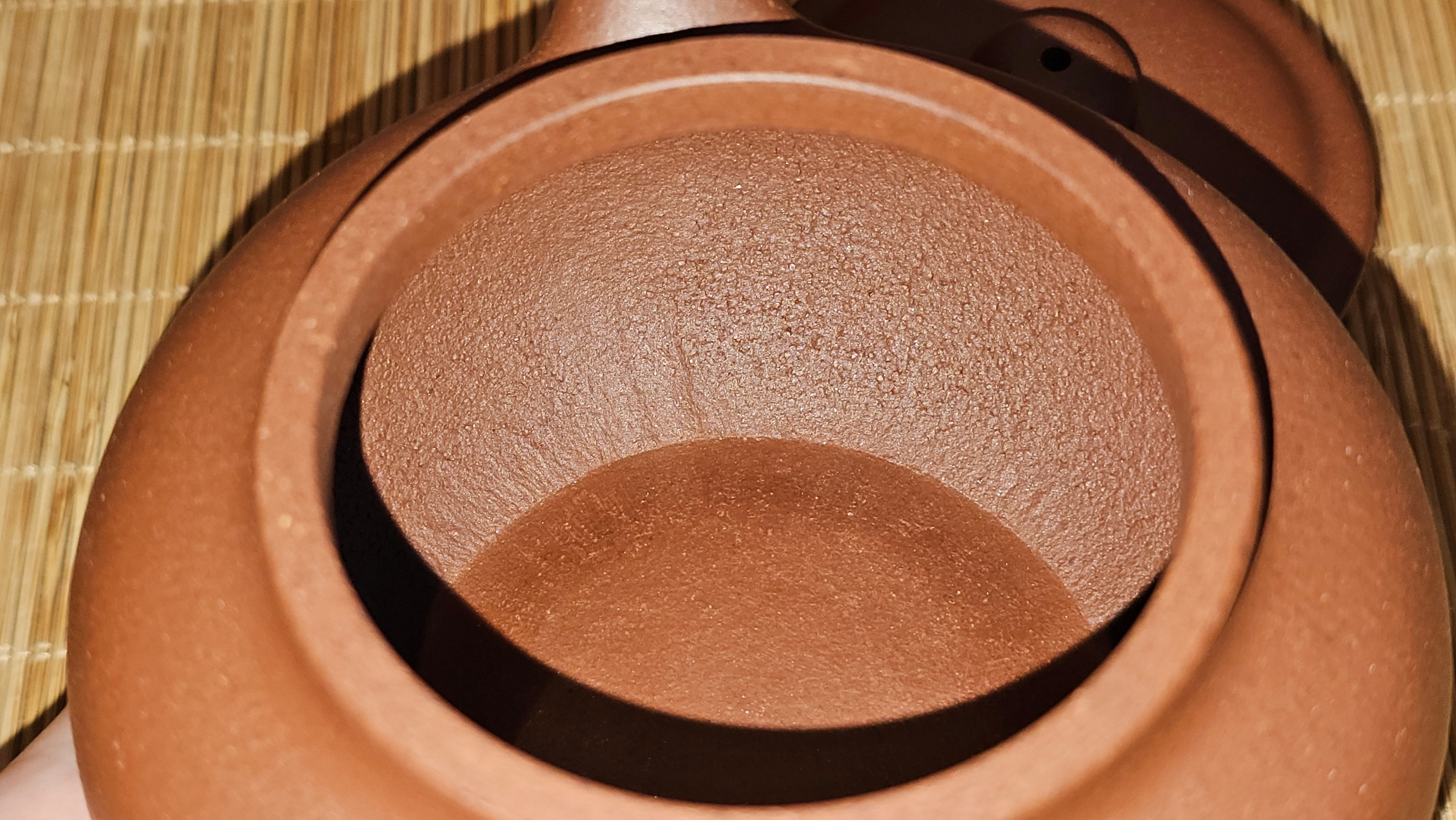 Fang Gu 仿古, 213.5ml, Di Cao Qing Zi Ni 底槽青紫泥, by our Collaborative Craftsman Chen Fa Chu 陈法初 ~!Congratulations to Mr E.A.! 2303hrs 10th Sept 2025, Colorado Springs, CO!