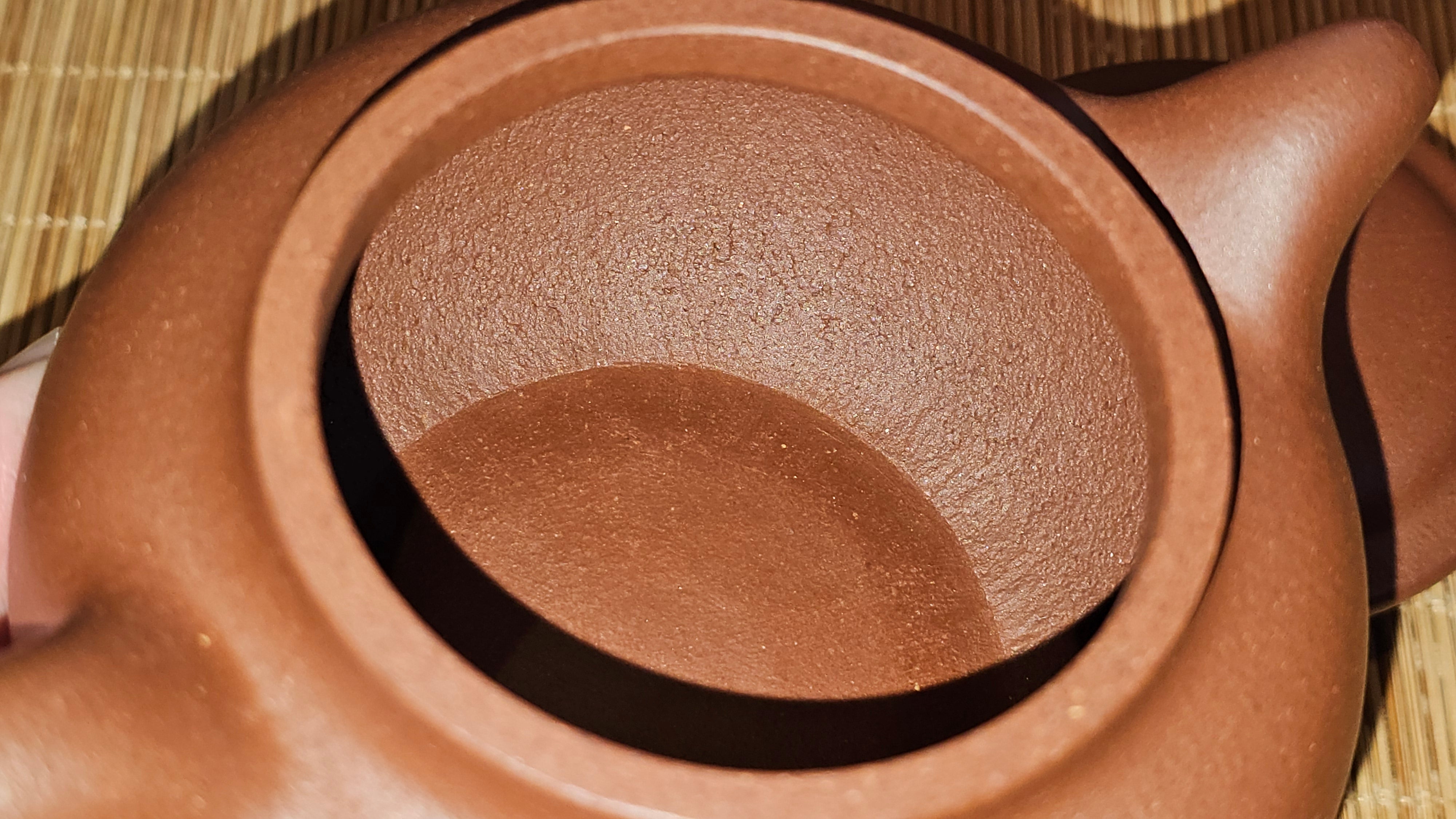 Fang Gu 仿古, 213.5ml, Di Cao Qing Zi Ni 底槽青紫泥, by our Collaborative Craftsman Chen Fa Chu 陈法初 ~!Congratulations to Mr E.A.! 2303hrs 10th Sept 2025, Colorado Springs, CO!