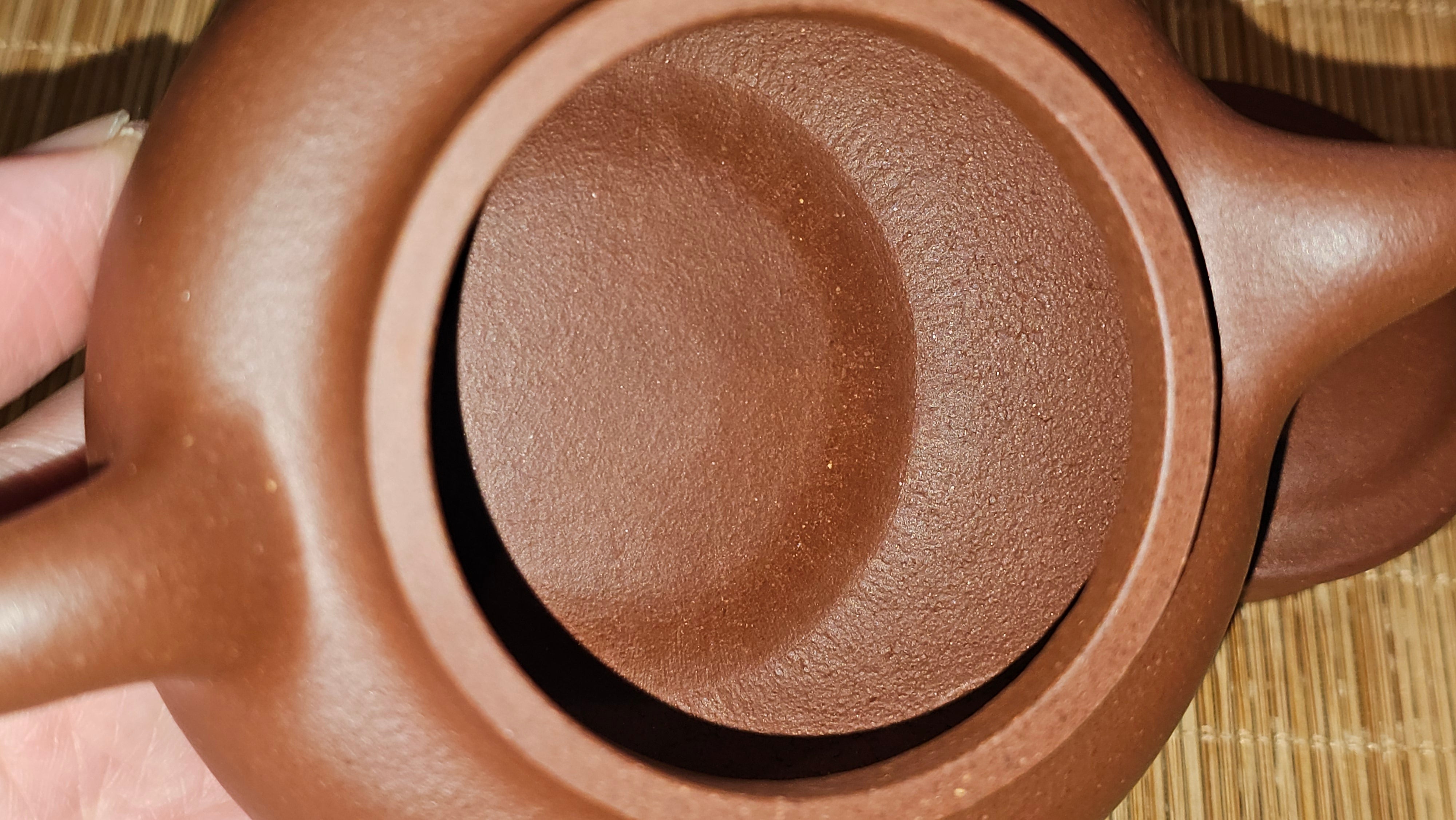 Fang Gu 仿古, 213.5ml, Di Cao Qing Zi Ni 底槽青紫泥, by our Collaborative Craftsman Chen Fa Chu 陈法初 ~!Congratulations to Mr E.A.! 2303hrs 10th Sept 2025, Colorado Springs, CO!