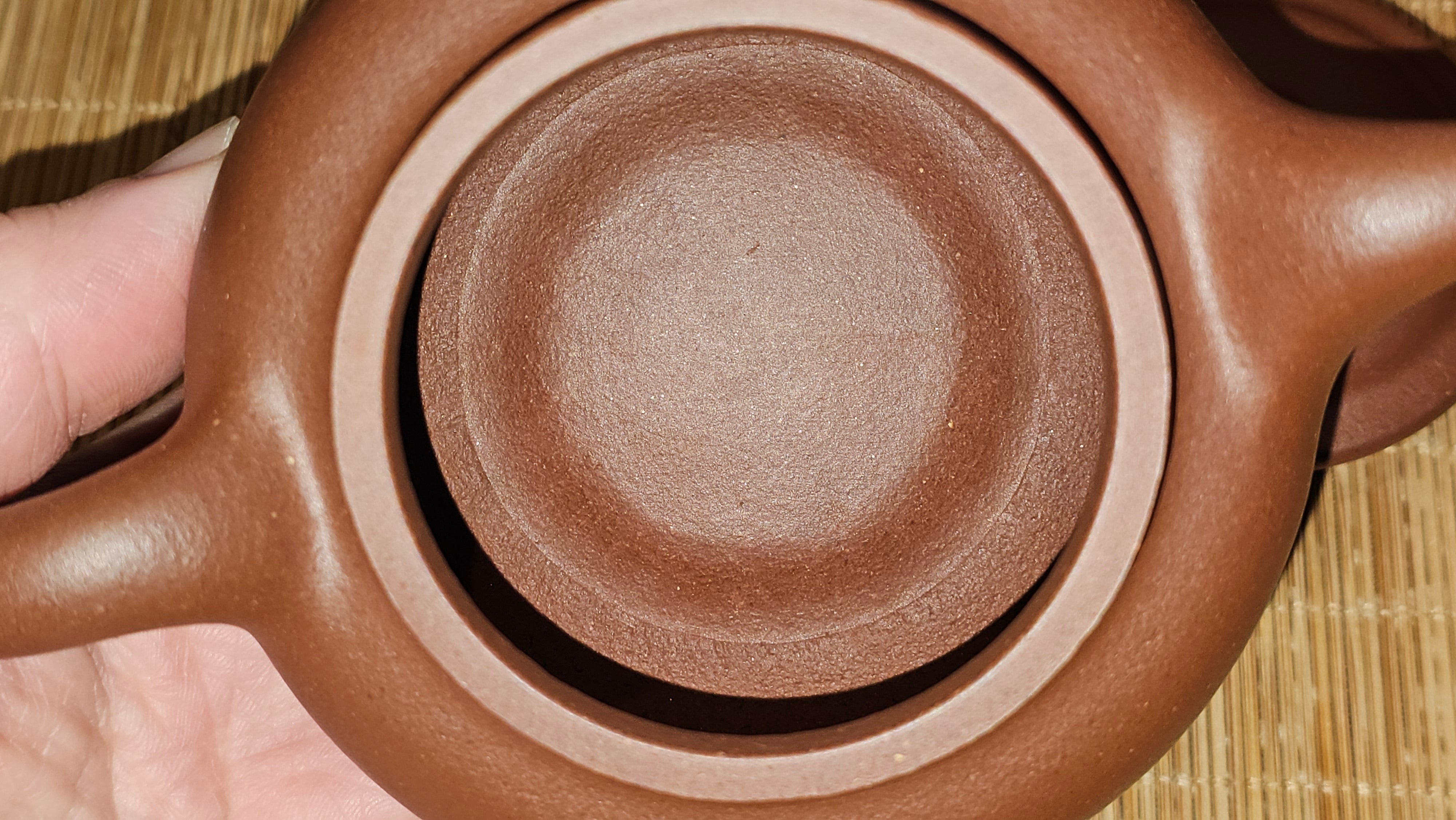 Fang Gu 仿古, 213.5ml, Di Cao Qing Zi Ni 底槽青紫泥, by our Collaborative Craftsman Chen Fa Chu 陈法初 ~!Congratulations to Mr E.A.! 2303hrs 10th Sept 2025, Colorado Springs, CO!