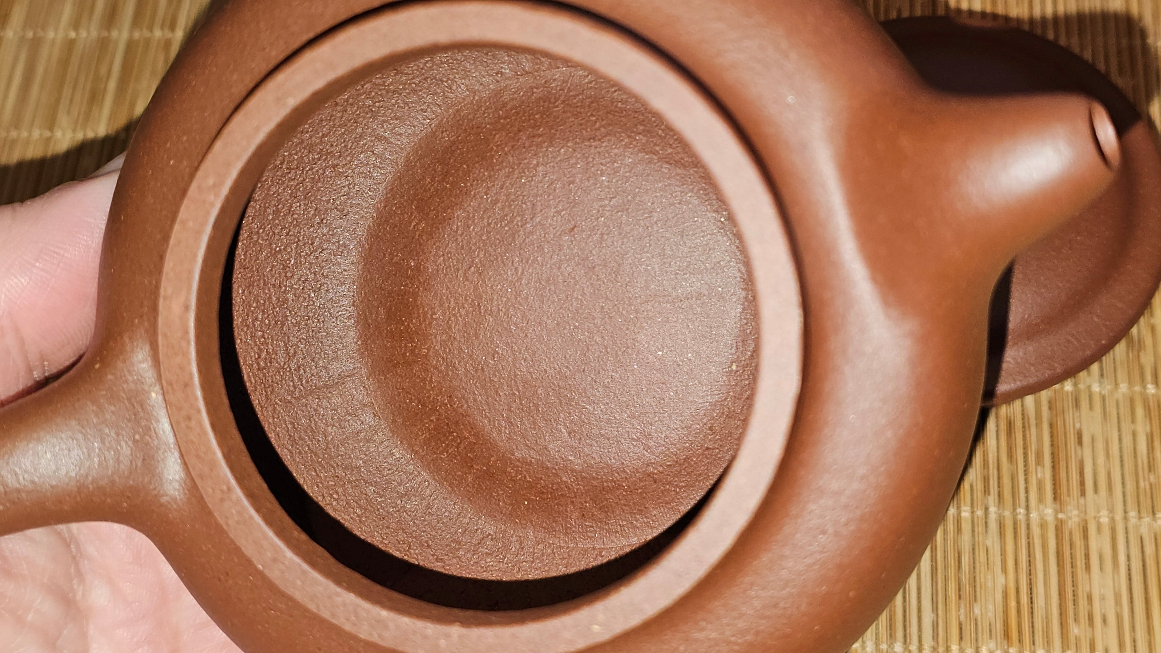 Fang Gu 仿古, 213.5ml, Di Cao Qing Zi Ni 底槽青紫泥, by our Collaborative Craftsman Chen Fa Chu 陈法初 ~!Congratulations to Mr E.A.! 2303hrs 10th Sept 2025, Colorado Springs, CO!