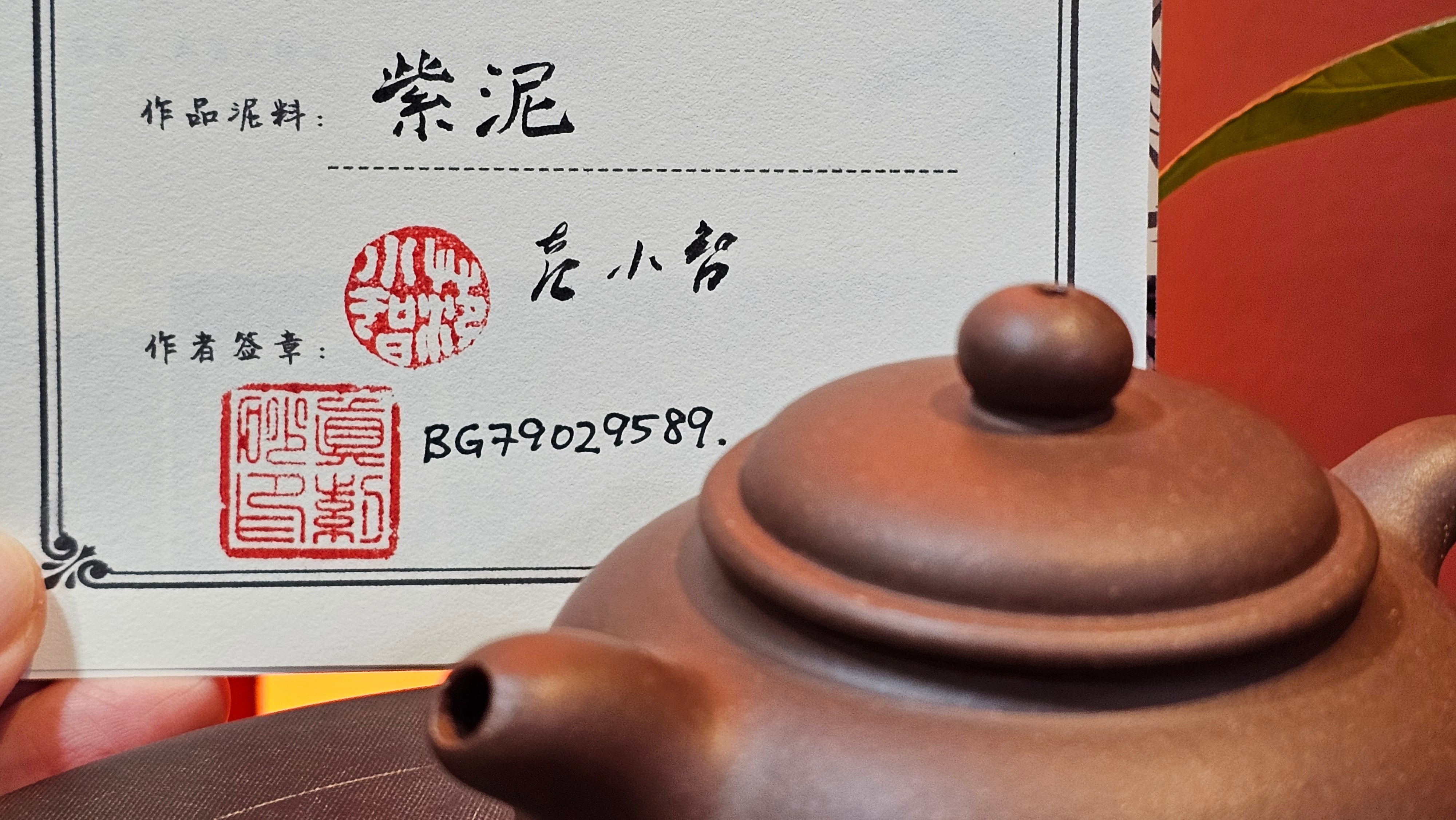 Xuan Zhu Hu 玄珠壶, 140.1ml, Zi Ni 紫泥, by our Craftsman Fan Xiao Zhi 范小智 ~ Congratulations!to Mr A.D., 1954hrs 9th Sept 2025, Old Bridge, NJ!