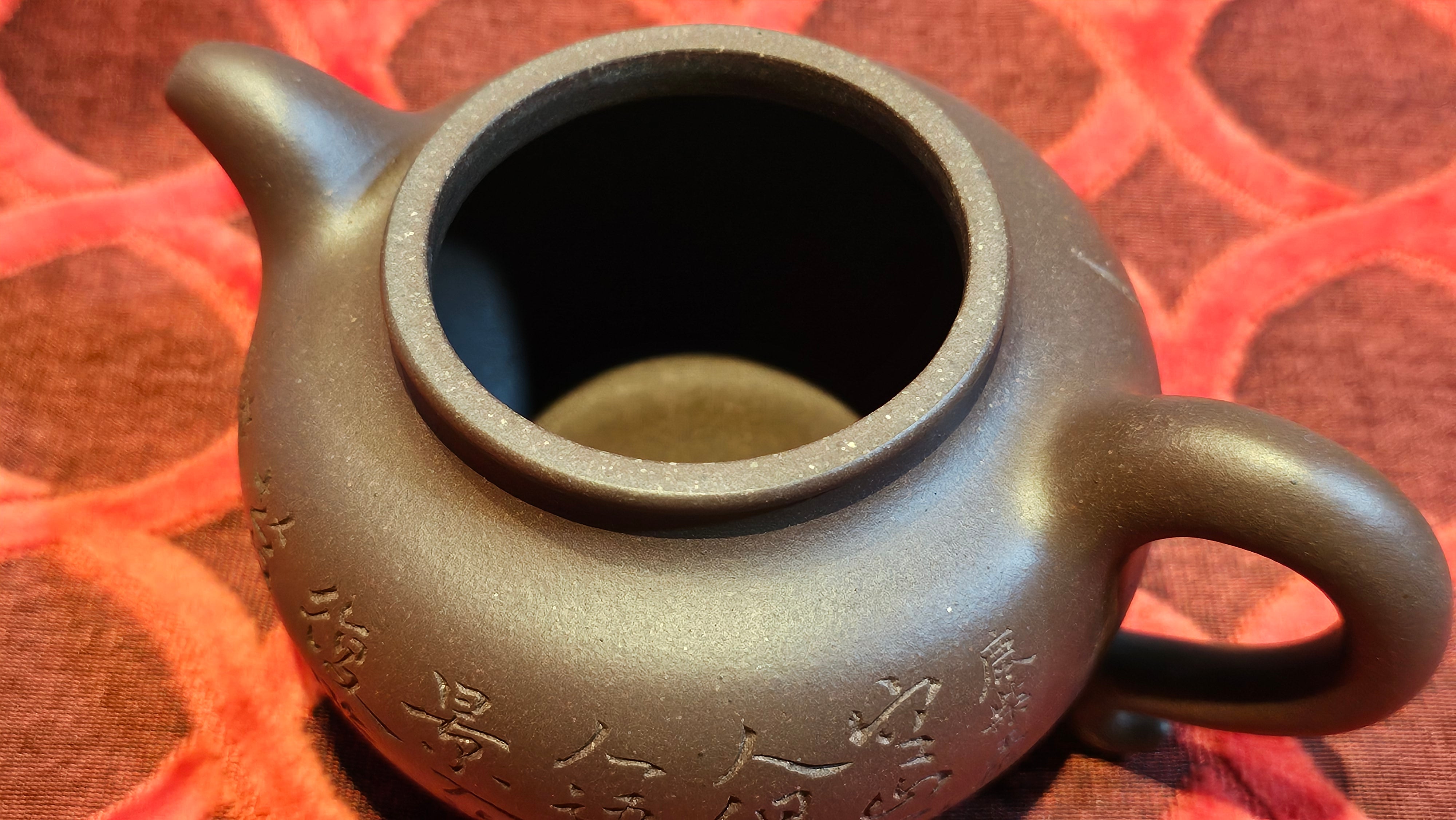 Commissioned ZiSha Work, 220.3ml, Lian Zi 莲子, by Senior Master Cao Lan Fang 曹兰芳, Engraving of Orchids 兰花刻绘 by Senior Master Artist Jiang Hui 蒋惠, Calligraphy Engraving specially by Master Wang Chao Peng 王超鹏~COMPLETED!and CONGRATULATIONS to Mr J.L., TX.