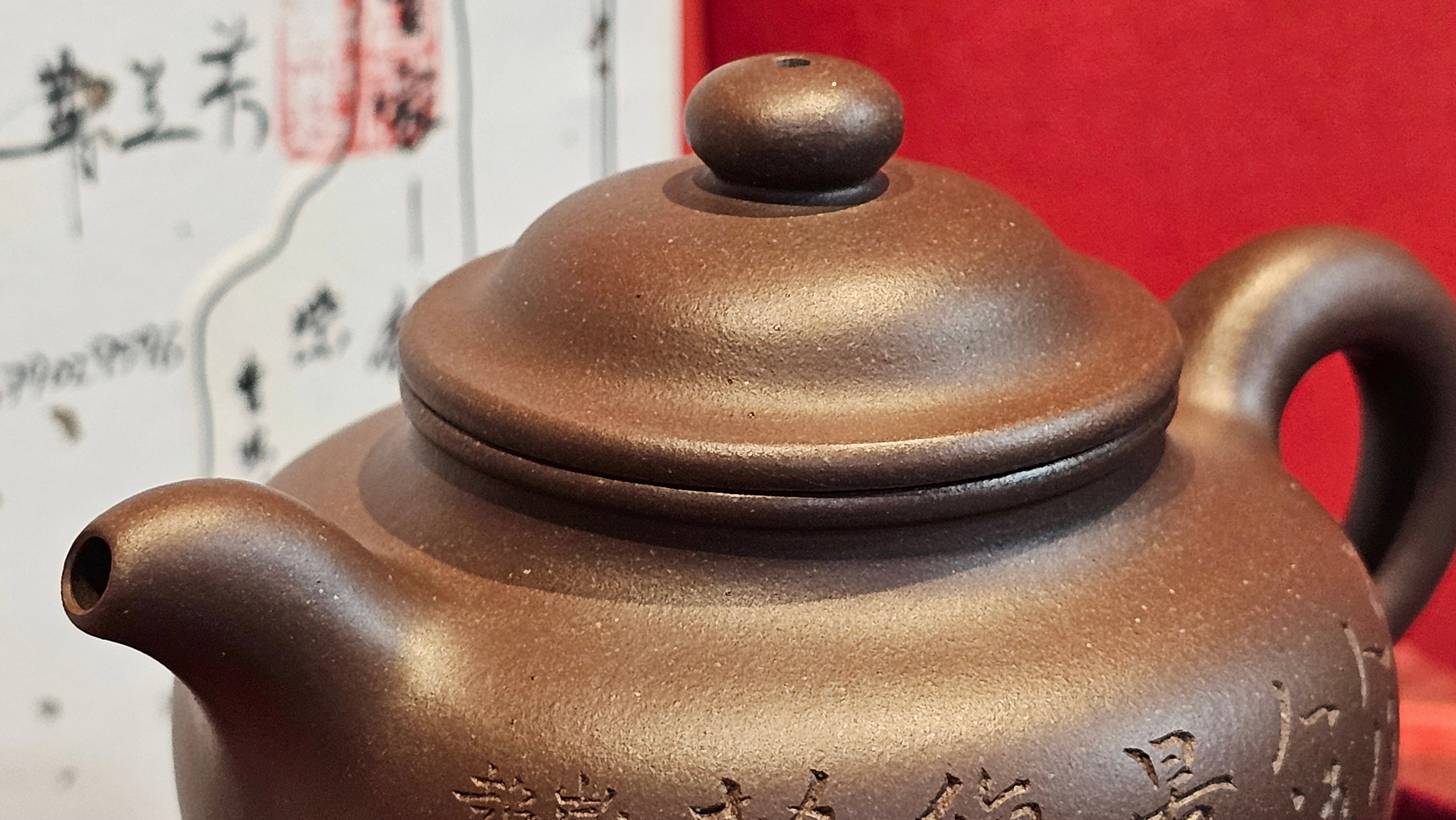 Commissioned ZiSha Work, 220.3ml, Lian Zi 莲子, by Senior Master Cao Lan Fang 曹兰芳, Engraving of Orchids 兰花刻绘 by Senior Master Artist Jiang Hui 蒋惠, Calligraphy Engraving specially by Master Wang Chao Peng 王超鹏~COMPLETED!and CONGRATULATIONS to Mr J.L., TX.