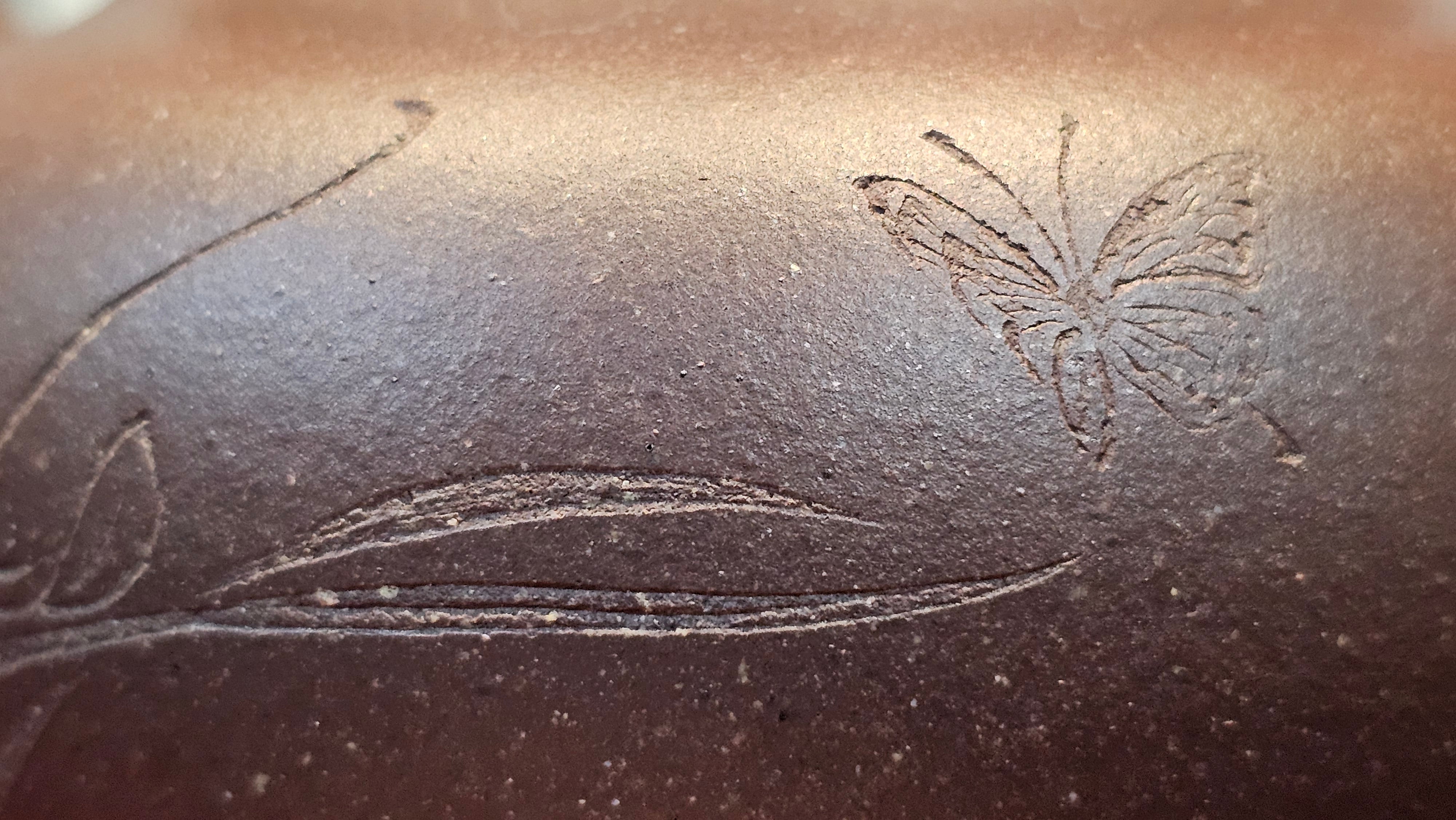 Commissioned ZiSha Work, 220.3ml, Lian Zi 莲子, by Senior Master Cao Lan Fang 曹兰芳, Engraving of Orchids 兰花刻绘 by Senior Master Artist Jiang Hui 蒋惠, Calligraphy Engraving specially by Master Wang Chao Peng 王超鹏~COMPLETED!and CONGRATULATIONS to Mr J.L., TX.