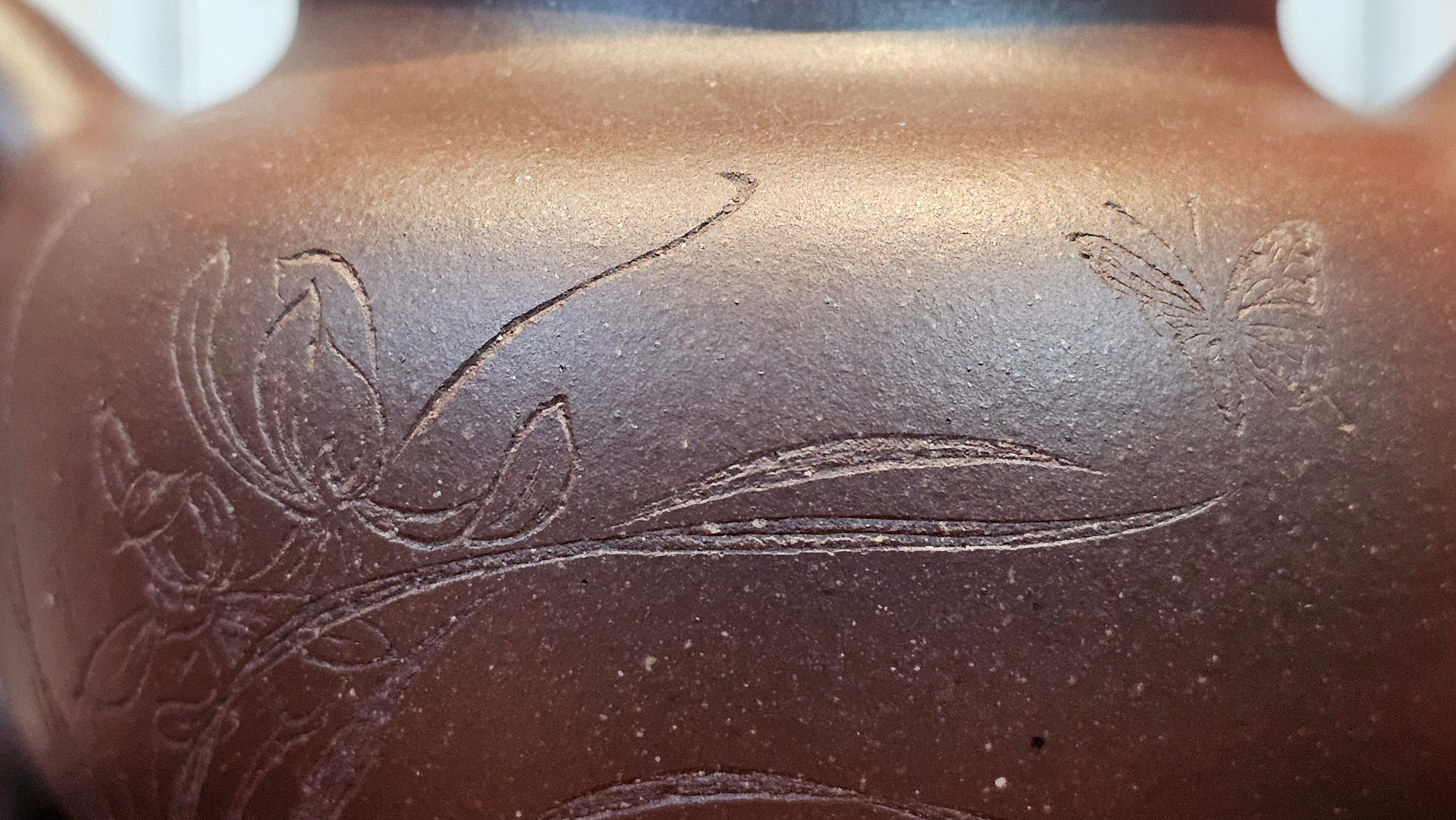 Commissioned ZiSha Work, 220.3ml, Lian Zi 莲子, by Senior Master Cao Lan Fang 曹兰芳, Engraving of Orchids 兰花刻绘 by Senior Master Artist Jiang Hui 蒋惠, Calligraphy Engraving specially by Master Wang Chao Peng 王超鹏~COMPLETED!and CONGRATULATIONS to Mr J.L., TX.