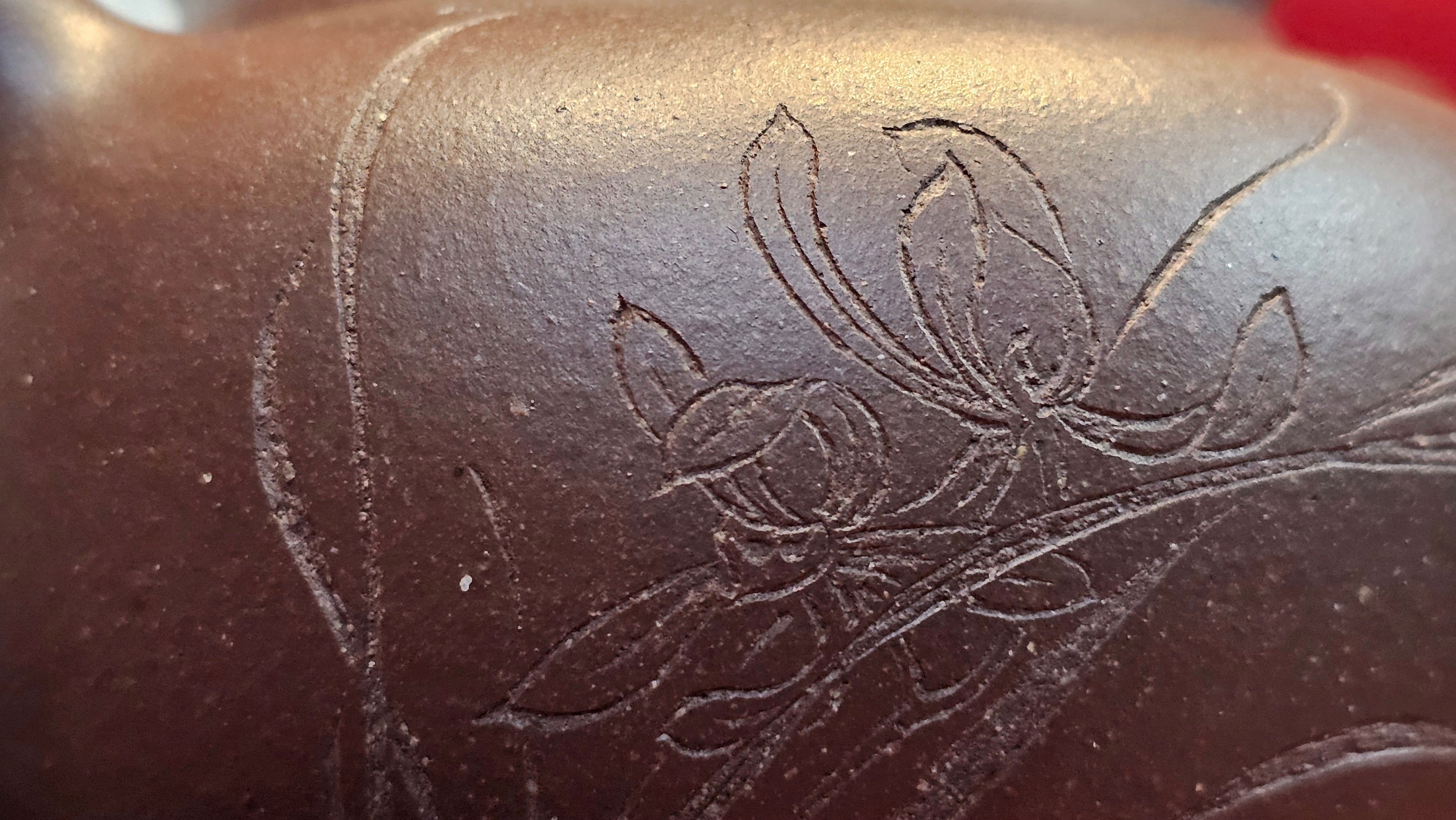 Commissioned ZiSha Work, 220.3ml, Lian Zi 莲子, by Senior Master Cao Lan Fang 曹兰芳, Engraving of Orchids 兰花刻绘 by Senior Master Artist Jiang Hui 蒋惠, Calligraphy Engraving specially by Master Wang Chao Peng 王超鹏~COMPLETED!and CONGRATULATIONS to Mr J.L., TX.