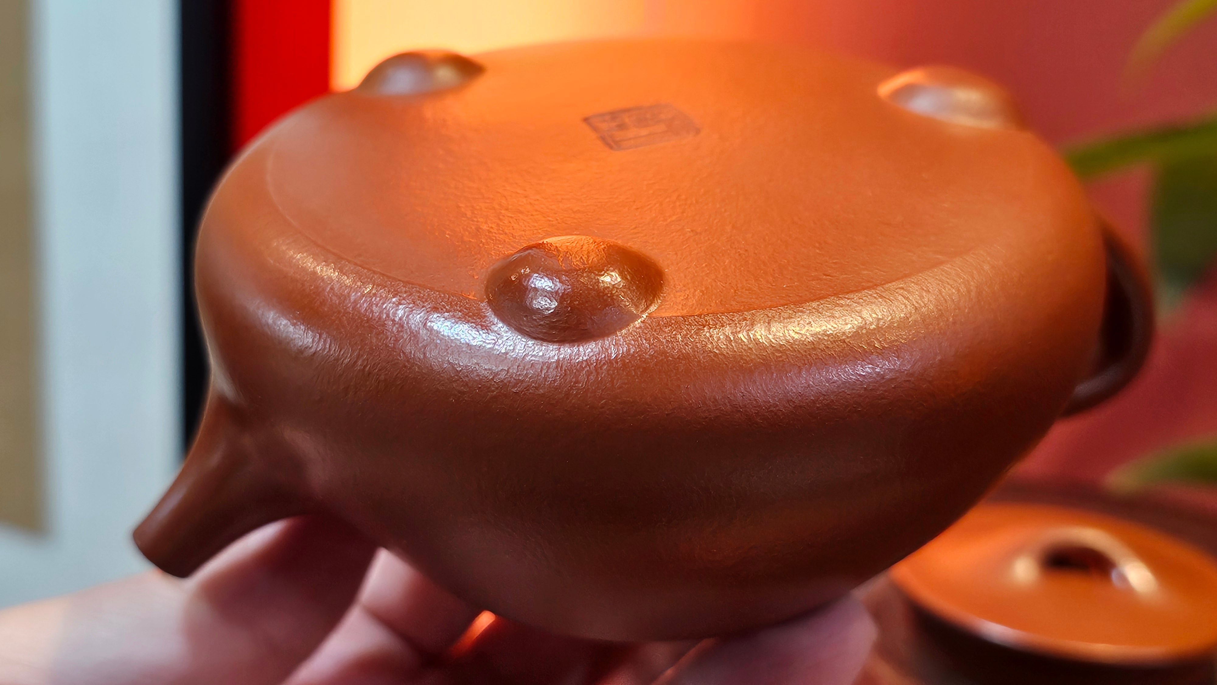 Jing Zhou Shi Piao 景舟石瓢, 243.3ml, Xiao Mei Yao Zhu Ni 小煤窑朱泥, by Craftsman Wang Xing 王兴 ~!Congratulations to Prof K.D.! 0749hrs 11th Sept 2025, San Jose, CA!