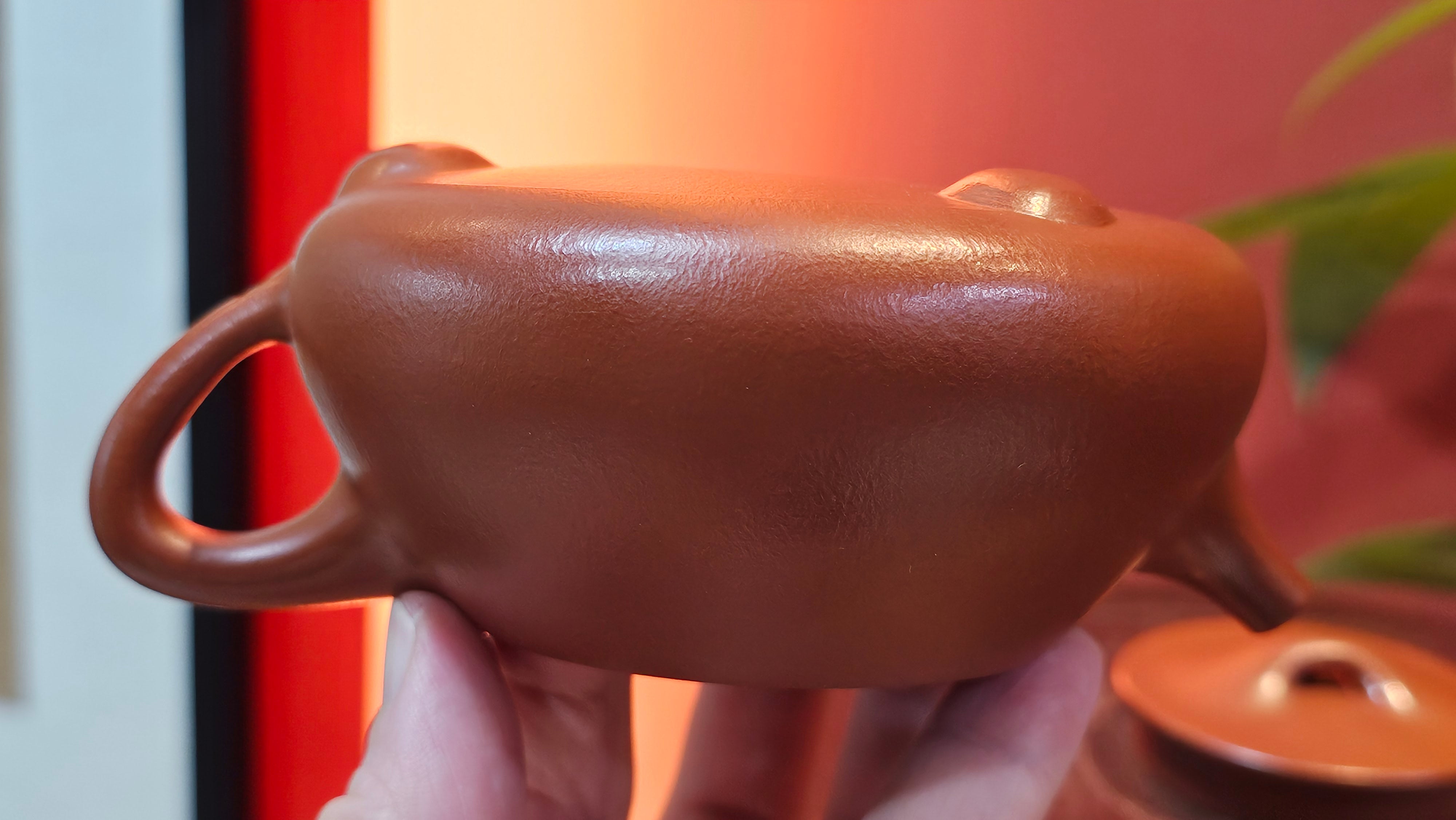 Jing Zhou Shi Piao 景舟石瓢, 243.3ml, Xiao Mei Yao Zhu Ni 小煤窑朱泥, by Craftsman Wang Xing 王兴 ~!Congratulations to Prof K.D.! 0749hrs 11th Sept 2025, San Jose, CA!