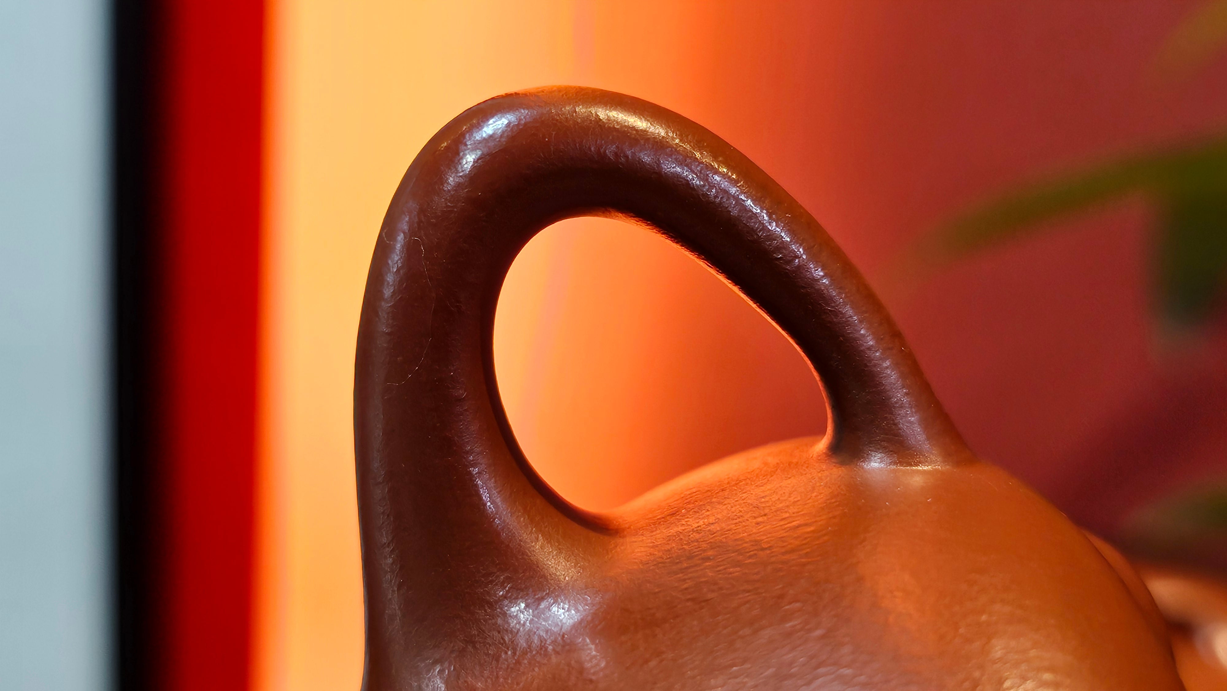 Jing Zhou Shi Piao 景舟石瓢, 243.3ml, Xiao Mei Yao Zhu Ni 小煤窑朱泥, by Craftsman Wang Xing 王兴 ~!Congratulations to Prof K.D.! 0749hrs 11th Sept 2025, San Jose, CA!