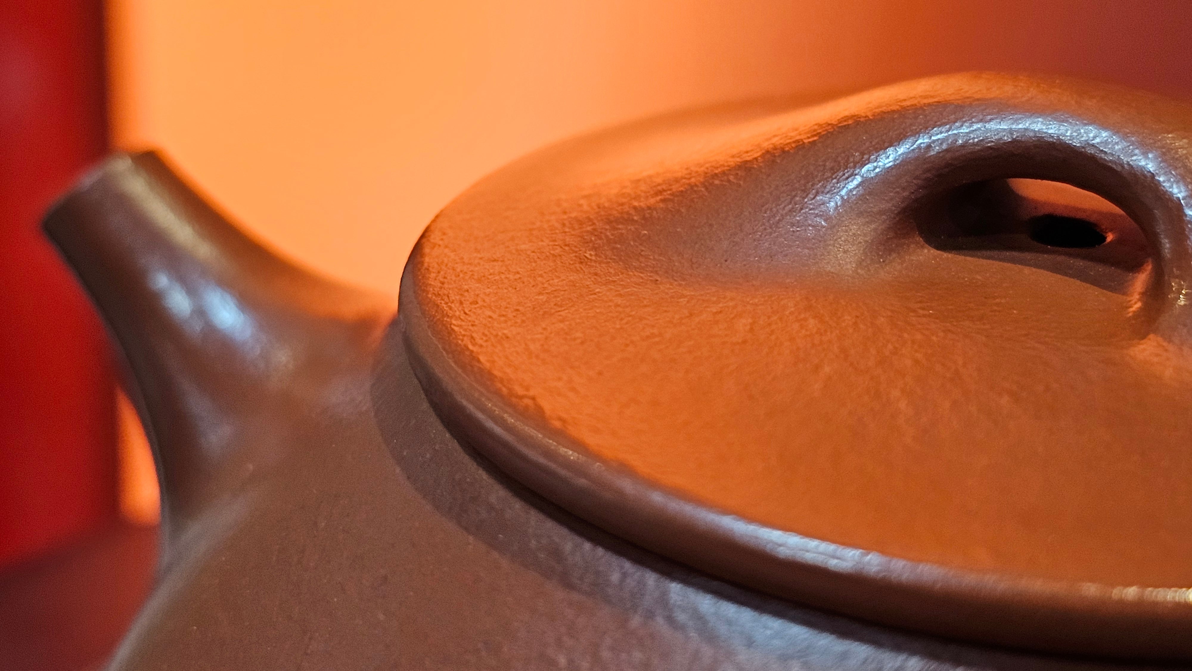 Jing Zhou Shi Piao 景舟石瓢, 243.3ml, Xiao Mei Yao Zhu Ni 小煤窑朱泥, by Craftsman Wang Xing 王兴 ~!Congratulations to Prof K.D.! 0749hrs 11th Sept 2025, San Jose, CA!