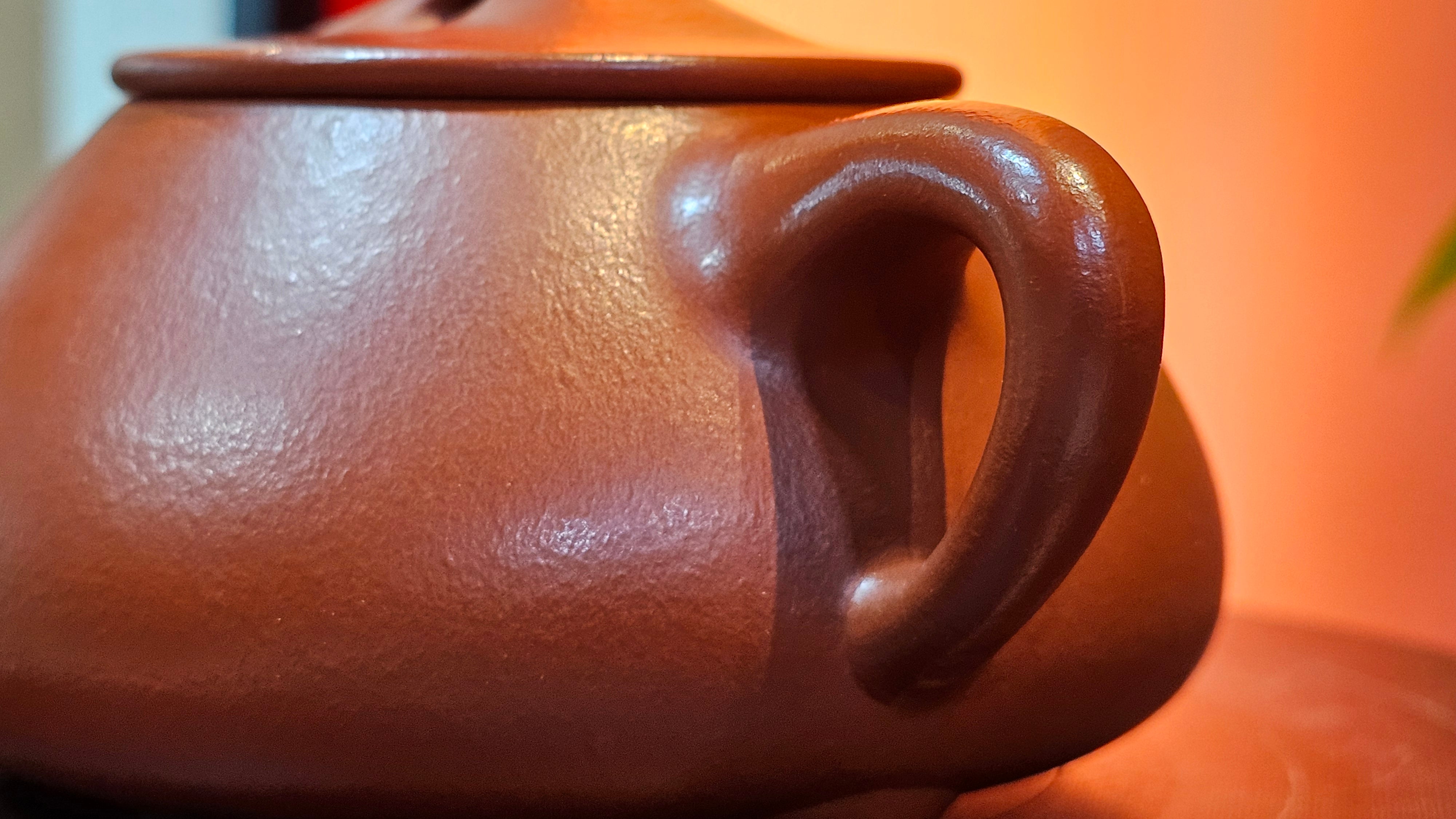 Jing Zhou Shi Piao 景舟石瓢, 243.3ml, Xiao Mei Yao Zhu Ni 小煤窑朱泥, by Craftsman Wang Xing 王兴 ~!Congratulations to Prof K.D.! 0749hrs 11th Sept 2025, San Jose, CA!