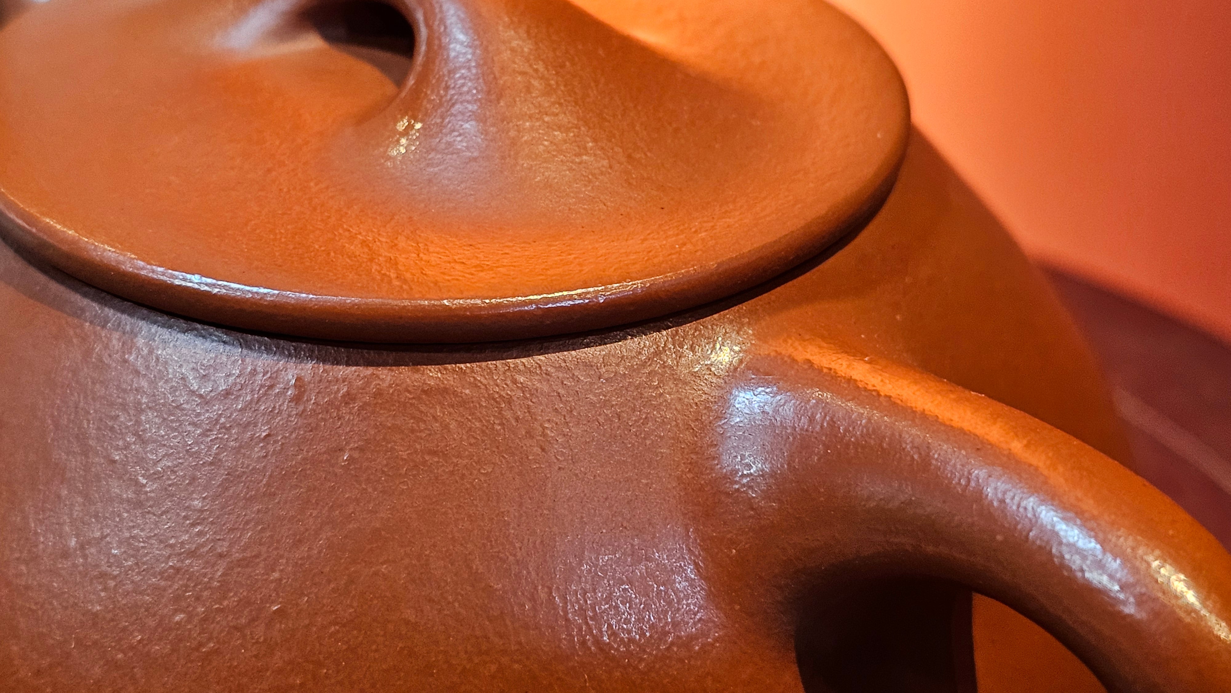 Jing Zhou Shi Piao 景舟石瓢, 243.3ml, Xiao Mei Yao Zhu Ni 小煤窑朱泥, by Craftsman Wang Xing 王兴 ~!Congratulations to Prof K.D.! 0749hrs 11th Sept 2025, San Jose, CA!