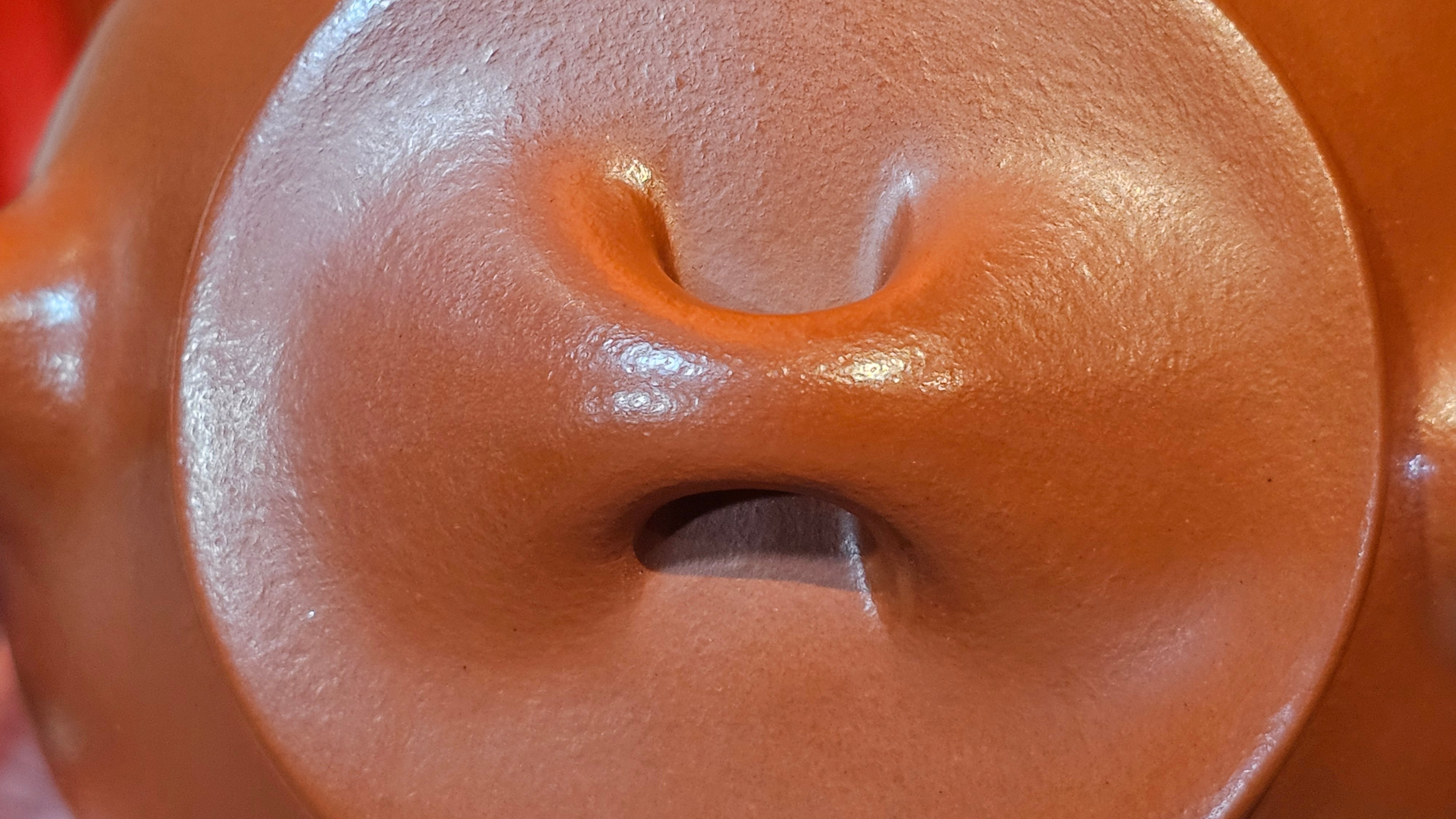 Jing Zhou Shi Piao 景舟石瓢, 243.3ml, Xiao Mei Yao Zhu Ni 小煤窑朱泥, by Craftsman Wang Xing 王兴 ~!Congratulations to Prof K.D.! 0749hrs 11th Sept 2025, San Jose, CA!