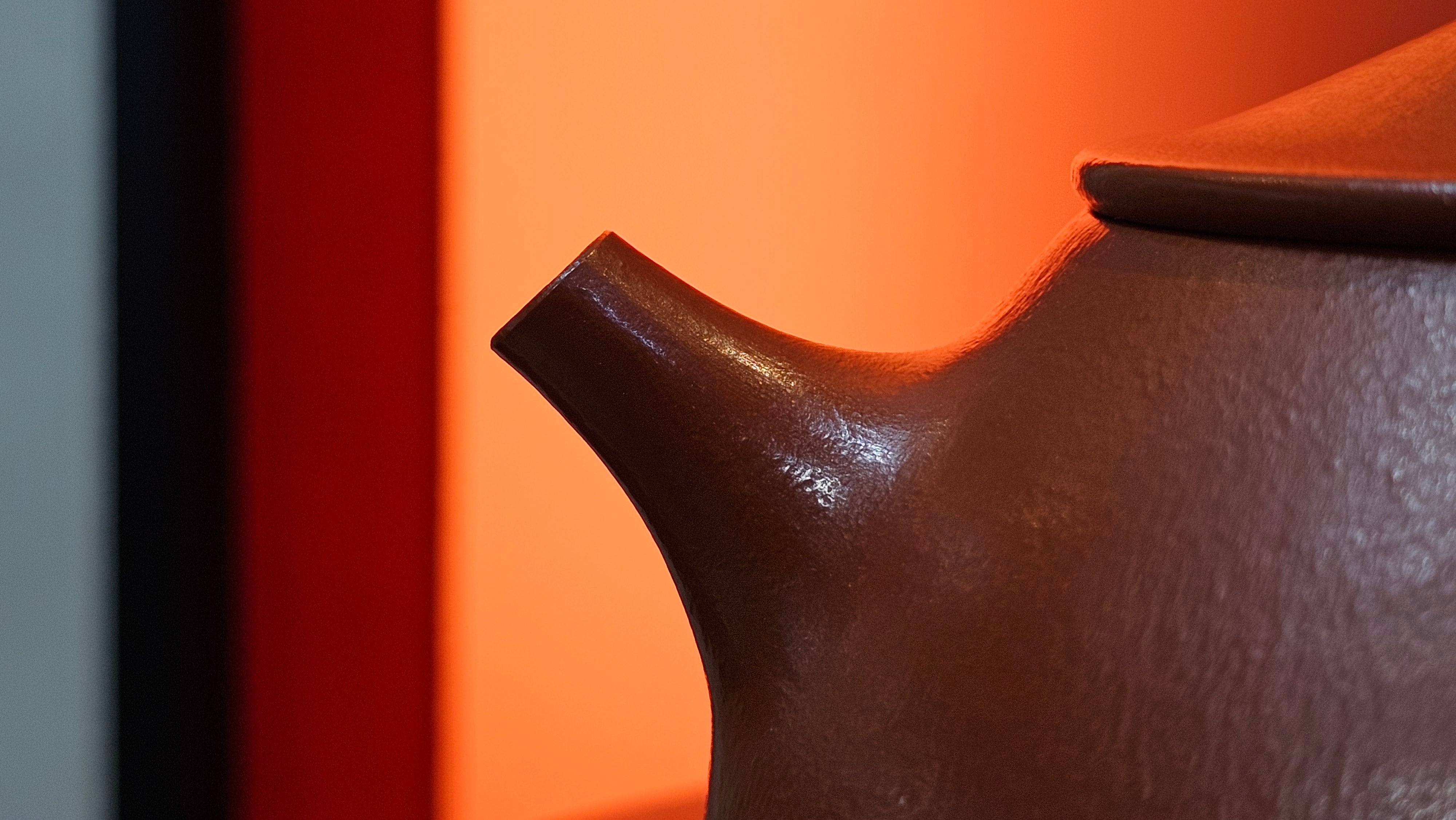 Jing Zhou Shi Piao 景舟石瓢, 243.3ml, Xiao Mei Yao Zhu Ni 小煤窑朱泥, by Craftsman Wang Xing 王兴 ~!Congratulations to Prof K.D.! 0749hrs 11th Sept 2025, San Jose, CA!