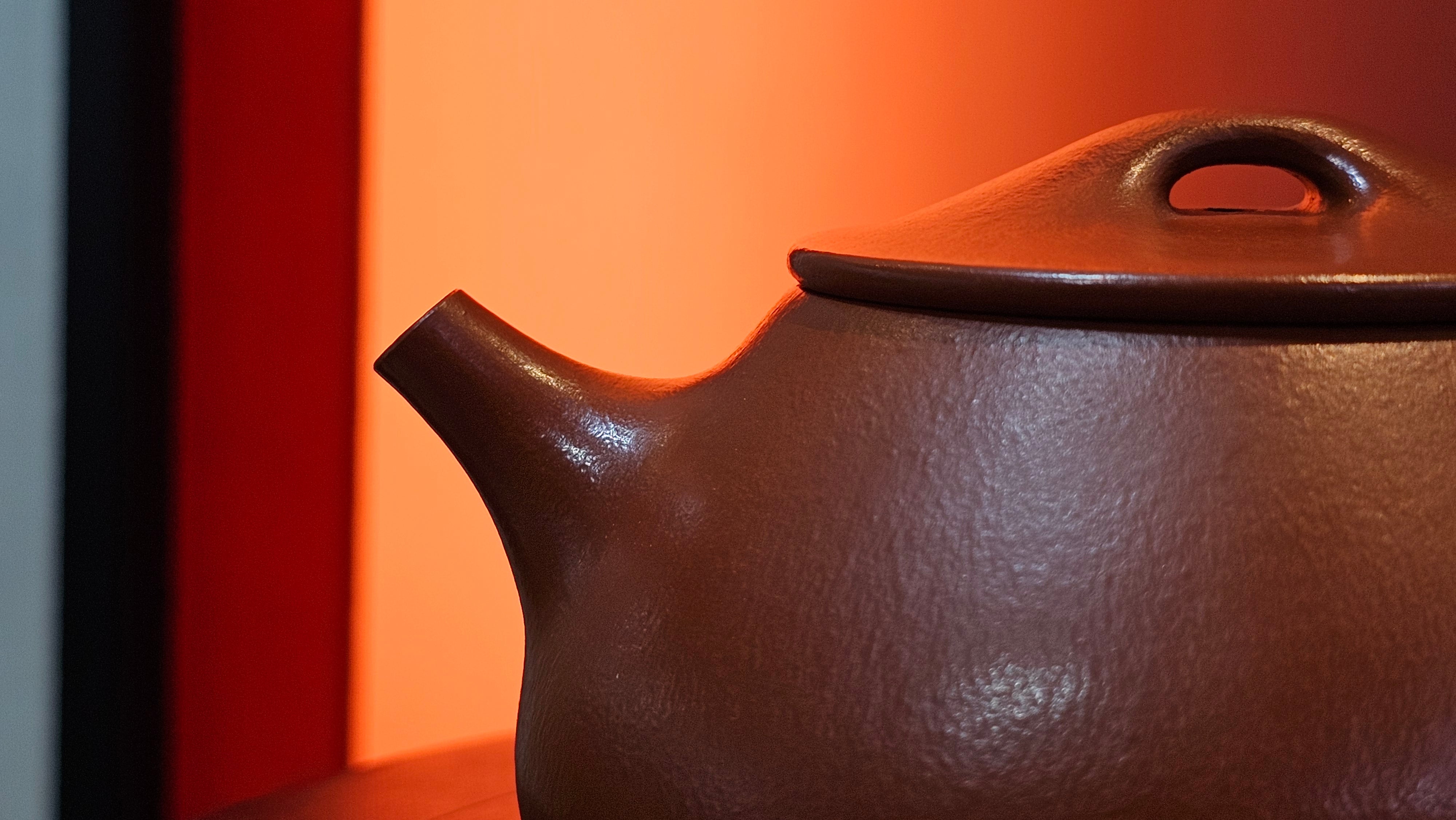 Jing Zhou Shi Piao 景舟石瓢, 243.3ml, Xiao Mei Yao Zhu Ni 小煤窑朱泥, by Craftsman Wang Xing 王兴 ~!Congratulations to Prof K.D.! 0749hrs 11th Sept 2025, San Jose, CA!