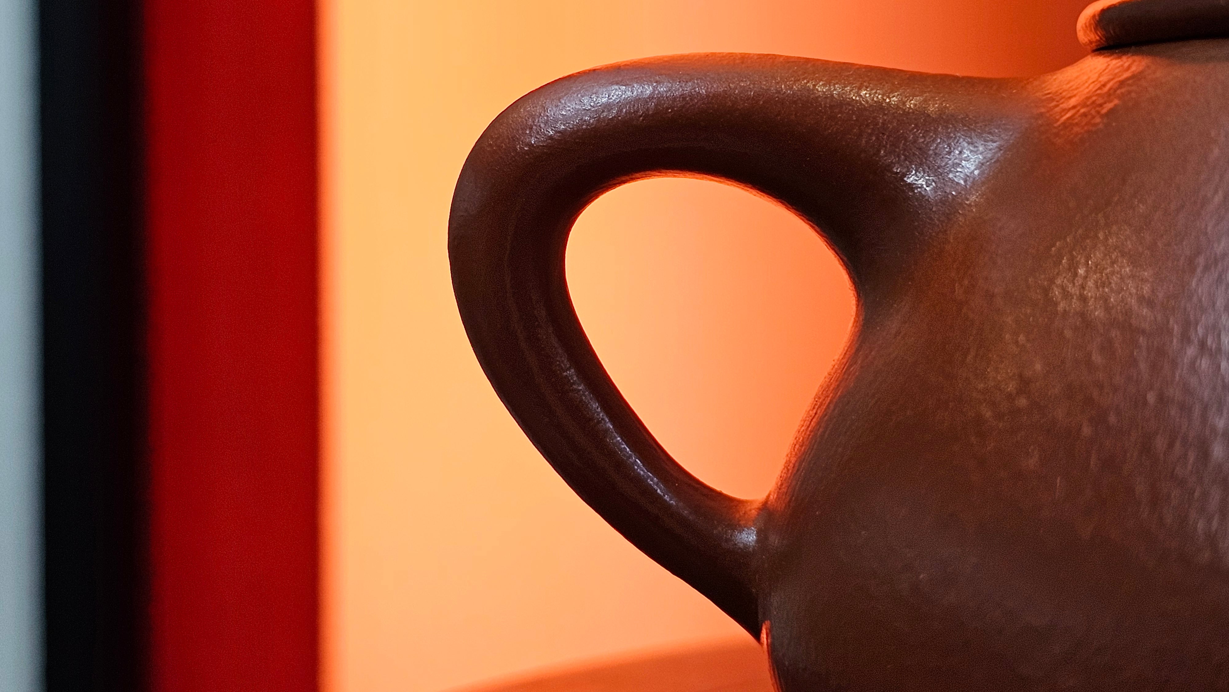 Jing Zhou Shi Piao 景舟石瓢, 243.3ml, Xiao Mei Yao Zhu Ni 小煤窑朱泥, by Craftsman Wang Xing 王兴 ~!Congratulations to Prof K.D.! 0749hrs 11th Sept 2025, San Jose, CA!