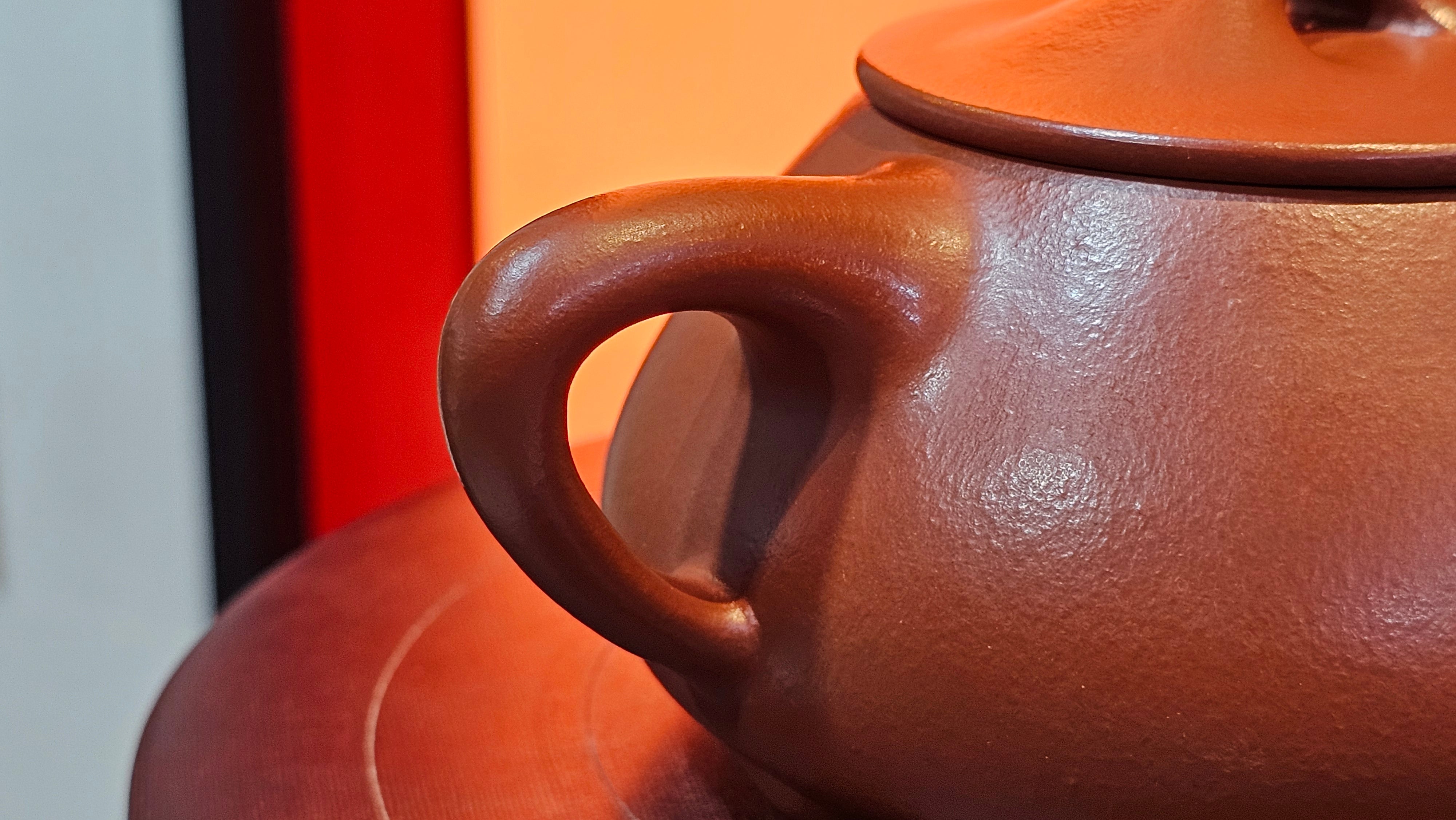 Jing Zhou Shi Piao 景舟石瓢, 243.3ml, Xiao Mei Yao Zhu Ni 小煤窑朱泥, by Craftsman Wang Xing 王兴 ~!Congratulations to Prof K.D.! 0749hrs 11th Sept 2025, San Jose, CA!