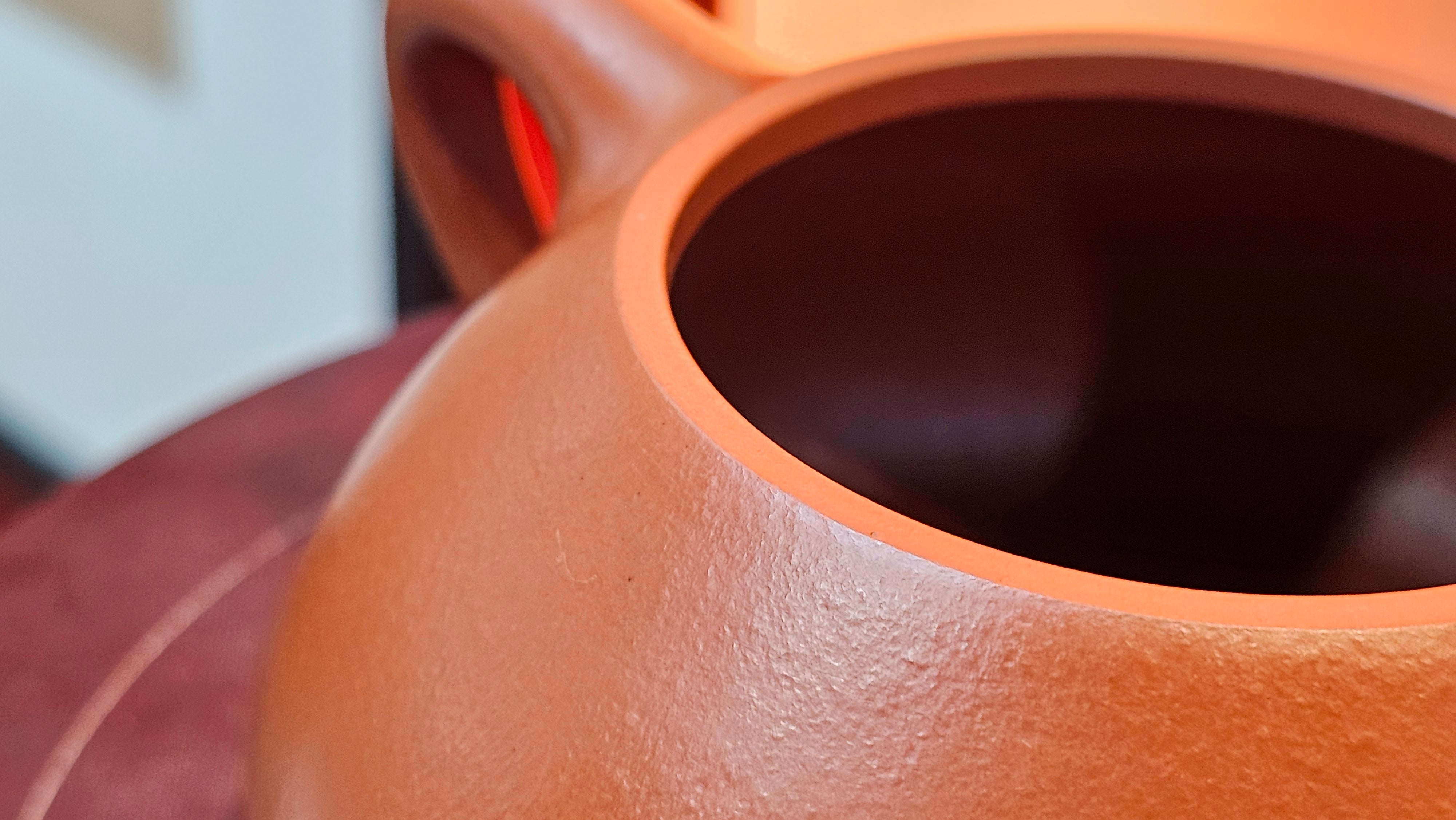 Jing Zhou Shi Piao 景舟石瓢, 243.3ml, Xiao Mei Yao Zhu Ni 小煤窑朱泥, by Craftsman Wang Xing 王兴 ~!Congratulations to Prof K.D.! 0749hrs 11th Sept 2025, San Jose, CA!