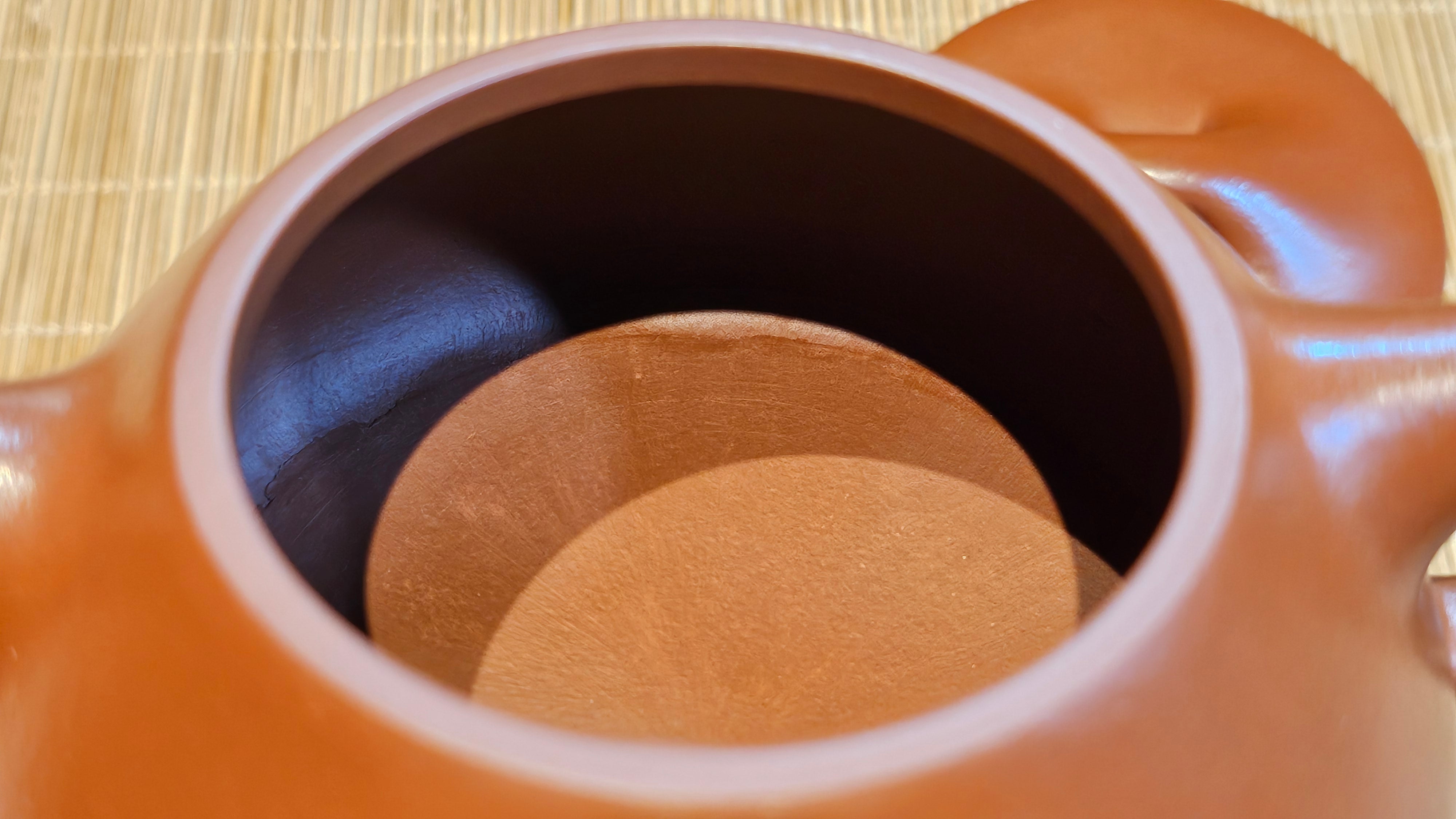 Jing Zhou Shi Piao 景舟石瓢, 243.3ml, Xiao Mei Yao Zhu Ni 小煤窑朱泥, by Craftsman Wang Xing 王兴 ~!Congratulations to Prof K.D.! 0749hrs 11th Sept 2025, San Jose, CA!