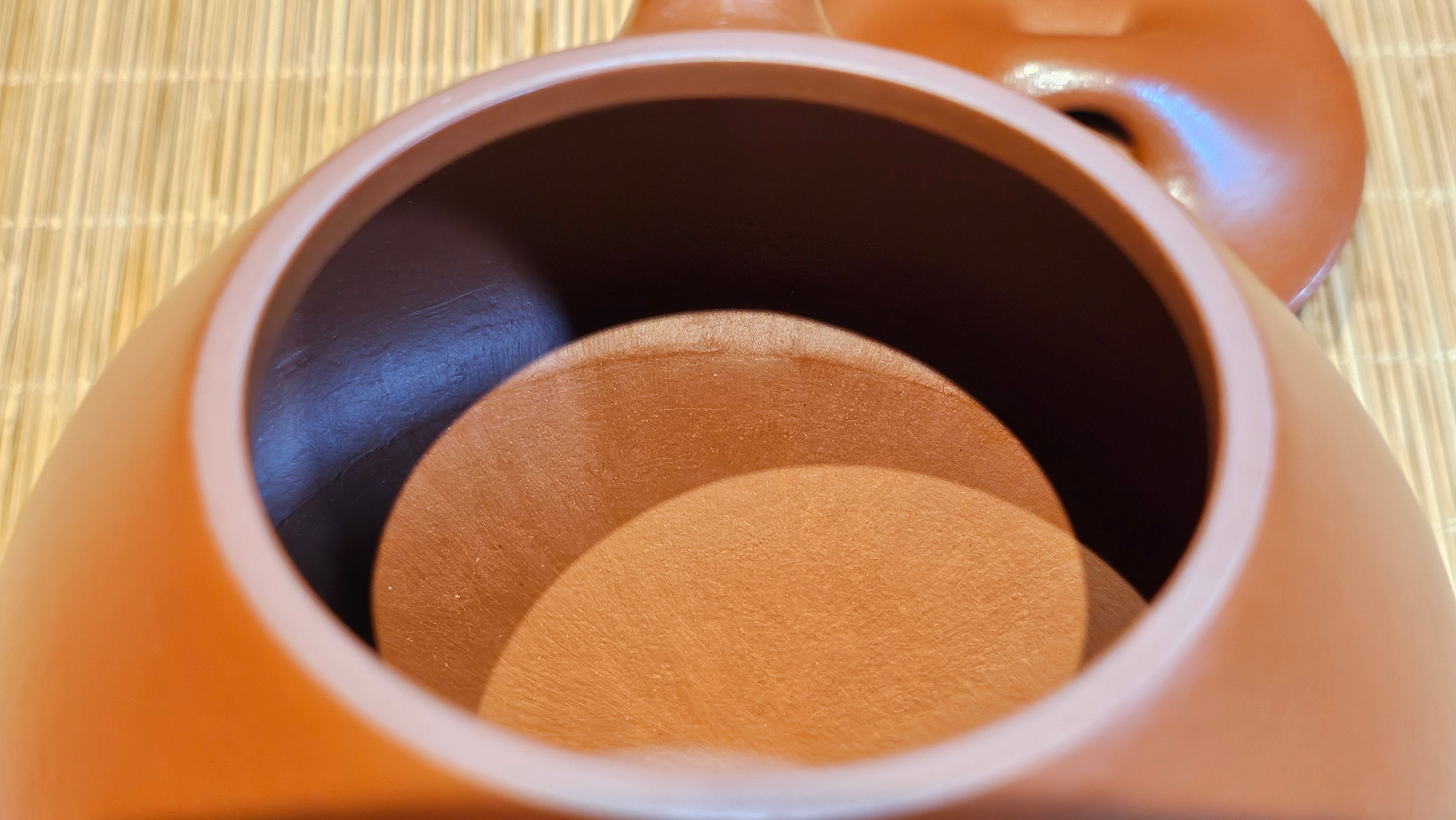 Jing Zhou Shi Piao 景舟石瓢, 243.3ml, Xiao Mei Yao Zhu Ni 小煤窑朱泥, by Craftsman Wang Xing 王兴 ~!Congratulations to Prof K.D.! 0749hrs 11th Sept 2025, San Jose, CA!