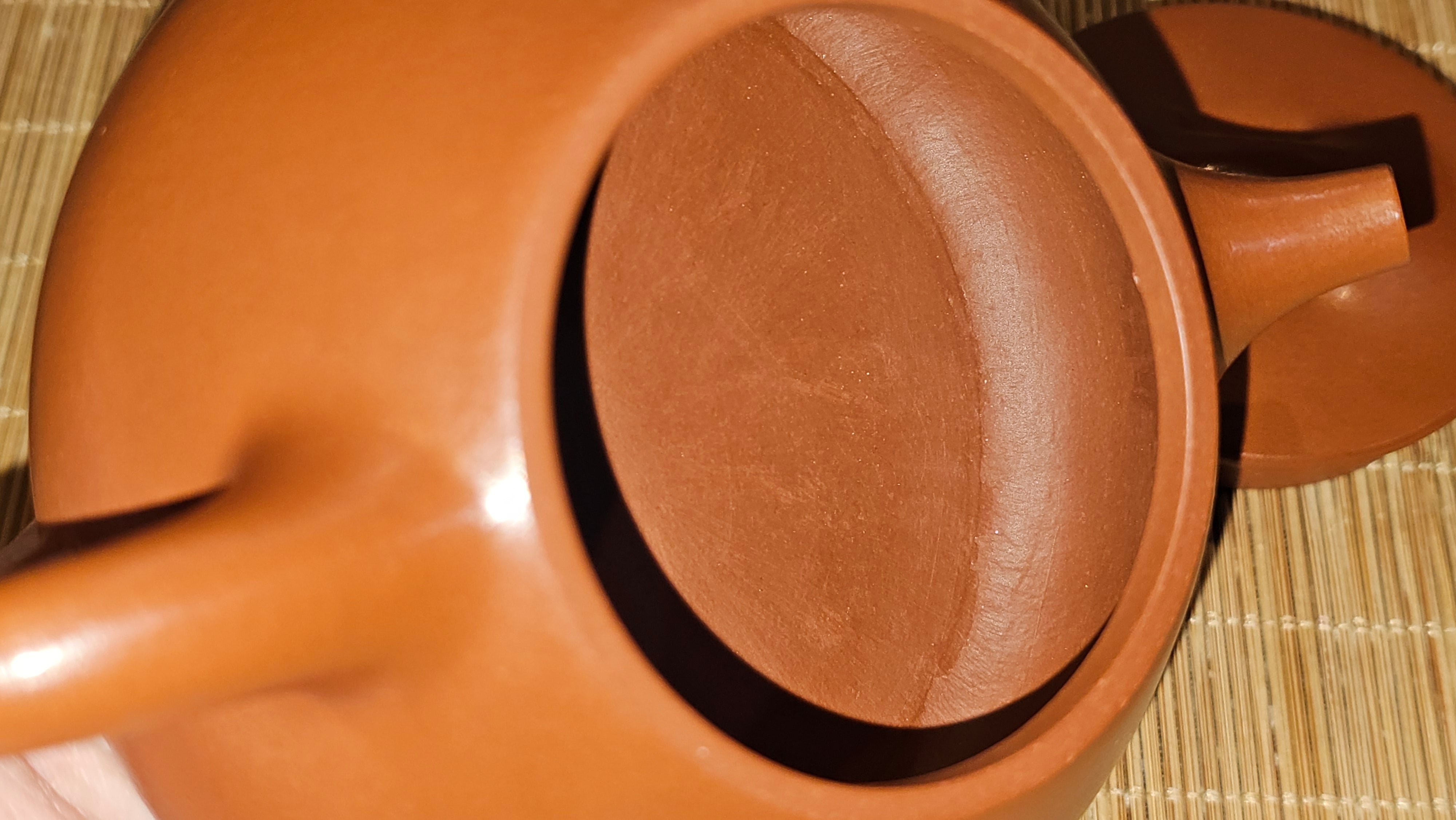 Jing Zhou Shi Piao 景舟石瓢, 243.3ml, Xiao Mei Yao Zhu Ni 小煤窑朱泥, by Craftsman Wang Xing 王兴 ~!Congratulations to Prof K.D.! 0749hrs 11th Sept 2025, San Jose, CA!