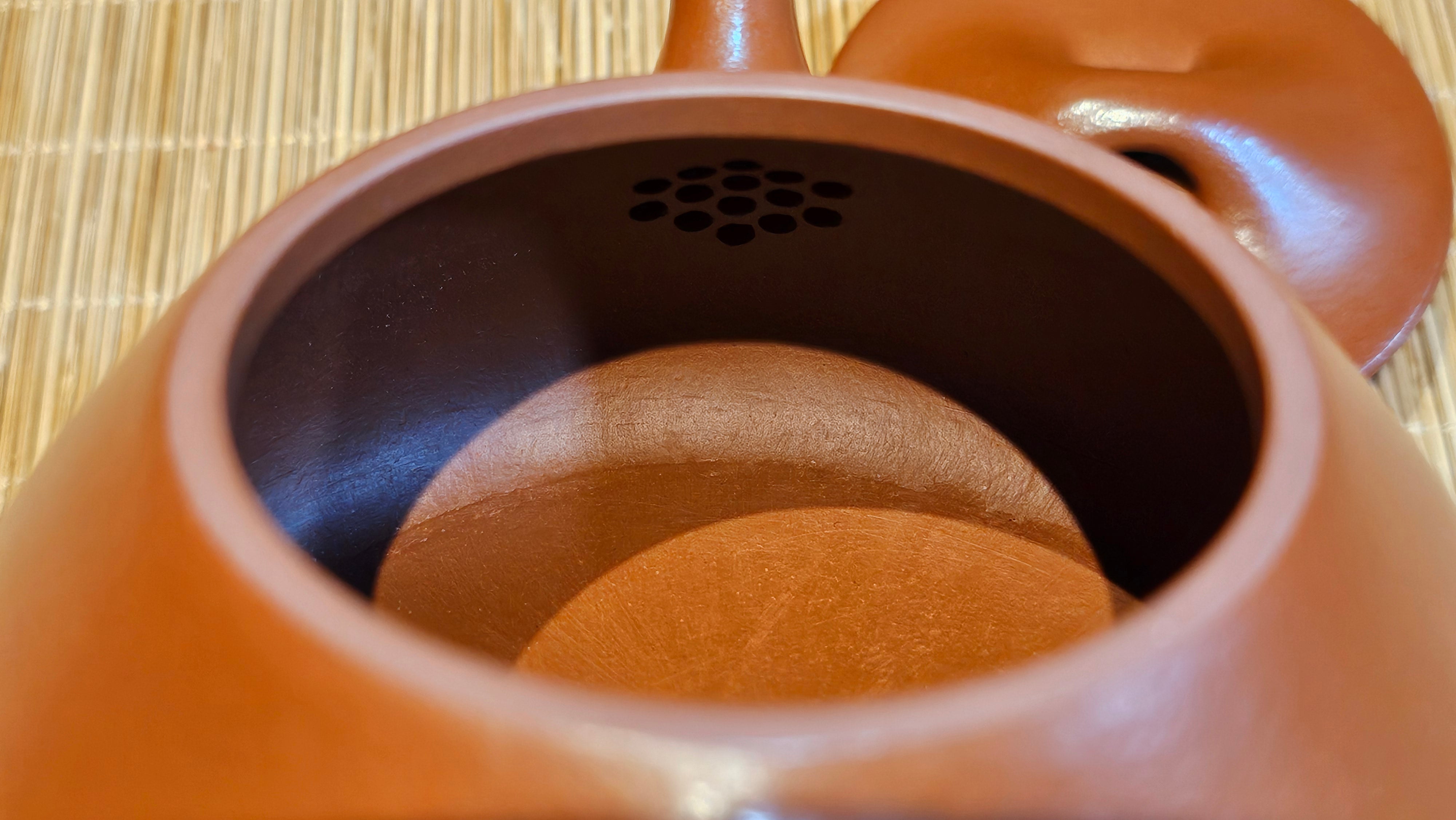 Jing Zhou Shi Piao 景舟石瓢, 243.3ml, Xiao Mei Yao Zhu Ni 小煤窑朱泥, by Craftsman Wang Xing 王兴 ~!Congratulations to Prof K.D.! 0749hrs 11th Sept 2025, San Jose, CA!