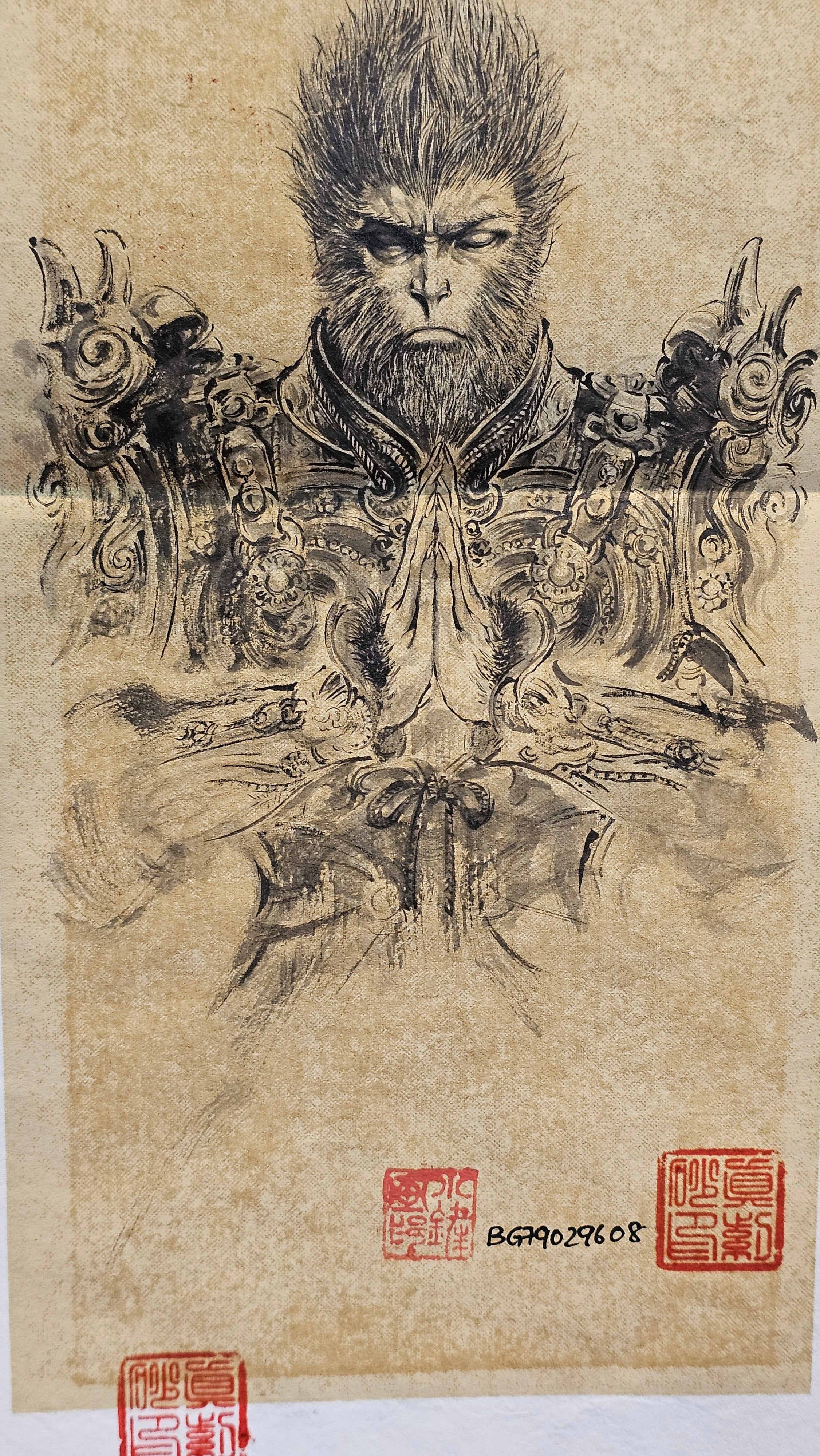 Commissioned work for Mr D.H.:《四方博古》Si Fang Bo Gu, 551.0ml, 底槽青, by Senior Consummate Master Yuan Hui, & Realism Engraving by Master Yi Dian 一颠 with Gameplay BMW's The Great Sage theme ~ COMPLETED & CONGRATULATIONS! to Mr D.H., Baldwin Park, CA.