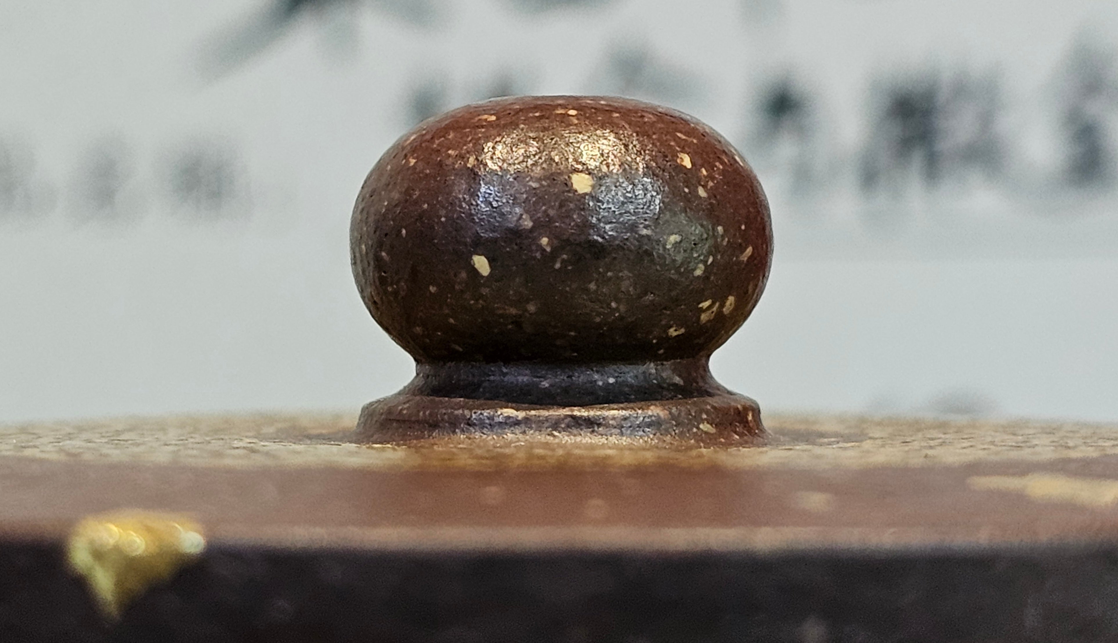 《聚富平盖莲子》"Ju Fu ~Gathering of Wealth~ Ping Gai Lian Zi"!, 描金与撒金工艺 Dual Gold Appliqué, 233.3ml, Qing Hui Duan Ni 青灰段泥 ~ by L3A Consummate Master Artist Li Yan Ru 李艳如 ~!Congratulations to Mr R.L.! 0857hrs 16th Sept 2025, Flintridge! CA.