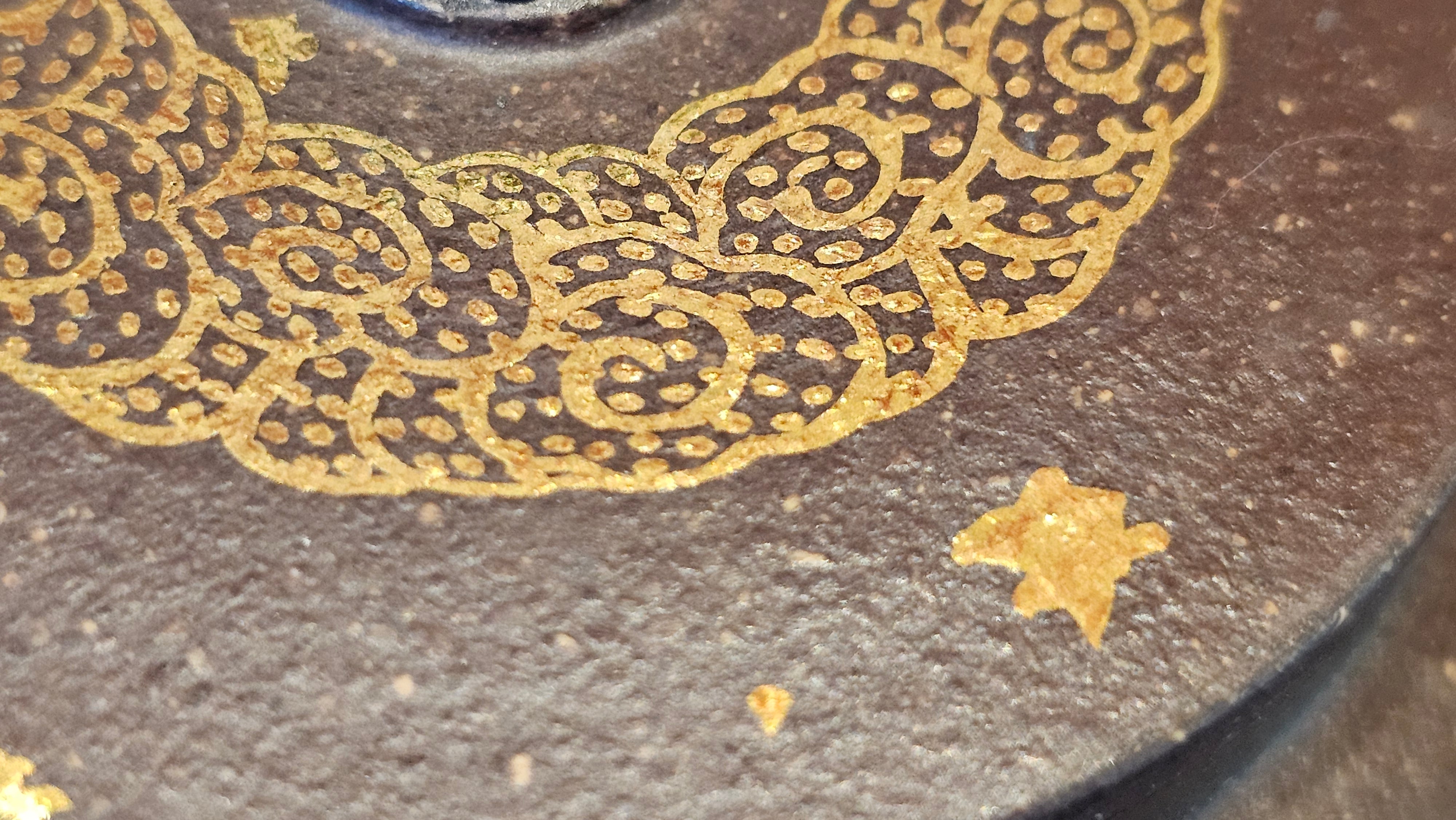 《聚富平盖莲子》"Ju Fu ~Gathering of Wealth~ Ping Gai Lian Zi"!, 描金与撒金工艺 Dual Gold Appliqué, 233.3ml, Qing Hui Duan Ni 青灰段泥 ~ by L3A Consummate Master Artist Li Yan Ru 李艳如 ~!Congratulations to Mr R.L.! 0857hrs 16th Sept 2025, Flintridge! CA.