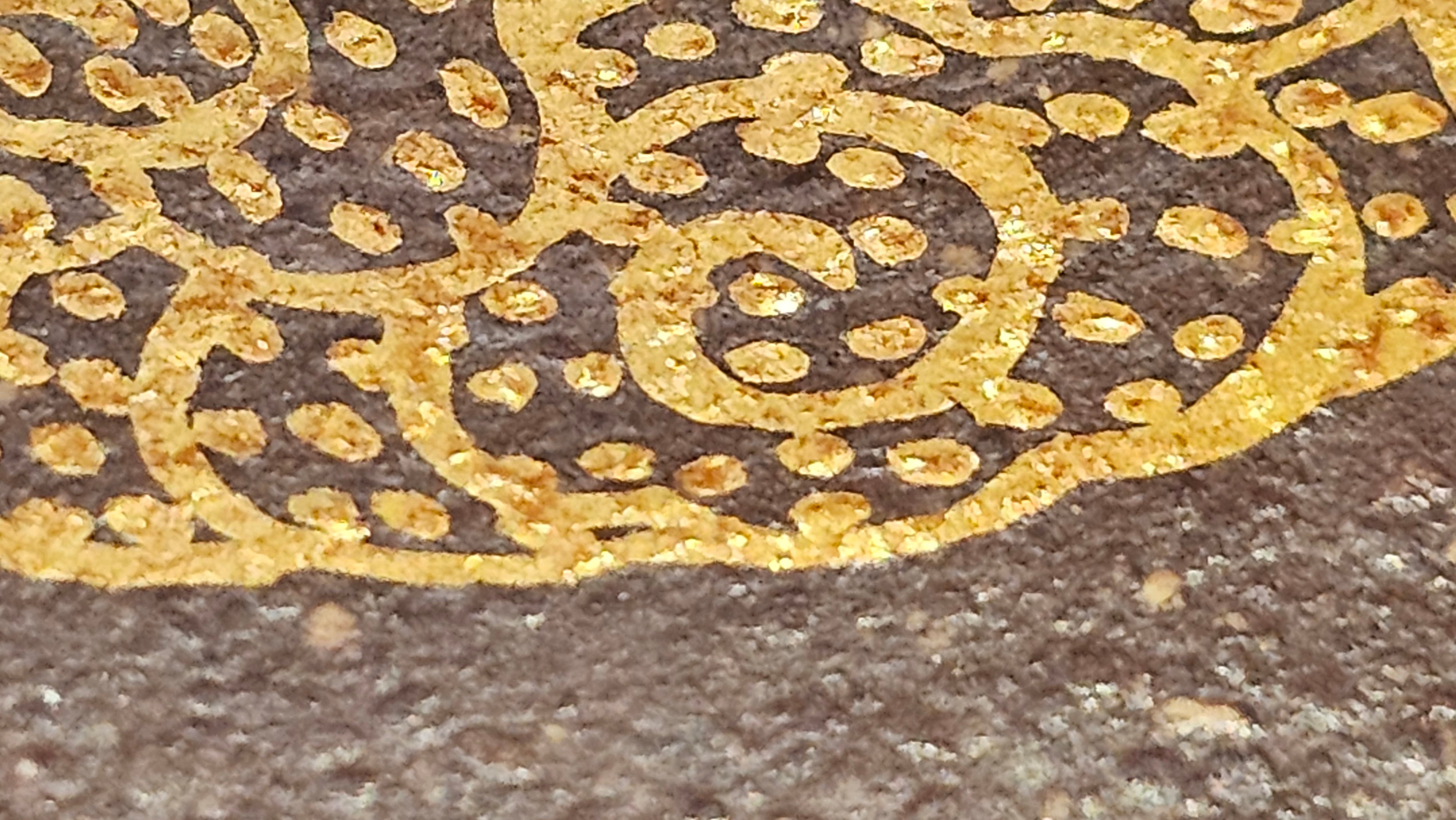 《聚富平盖莲子》"Ju Fu ~Gathering of Wealth~ Ping Gai Lian Zi"!, 描金与撒金工艺 Dual Gold Appliqué, 233.3ml, Qing Hui Duan Ni 青灰段泥 ~ by L3A Consummate Master Artist Li Yan Ru 李艳如 ~!Congratulations to Mr R.L.! 0857hrs 16th Sept 2025, Flintridge! CA.