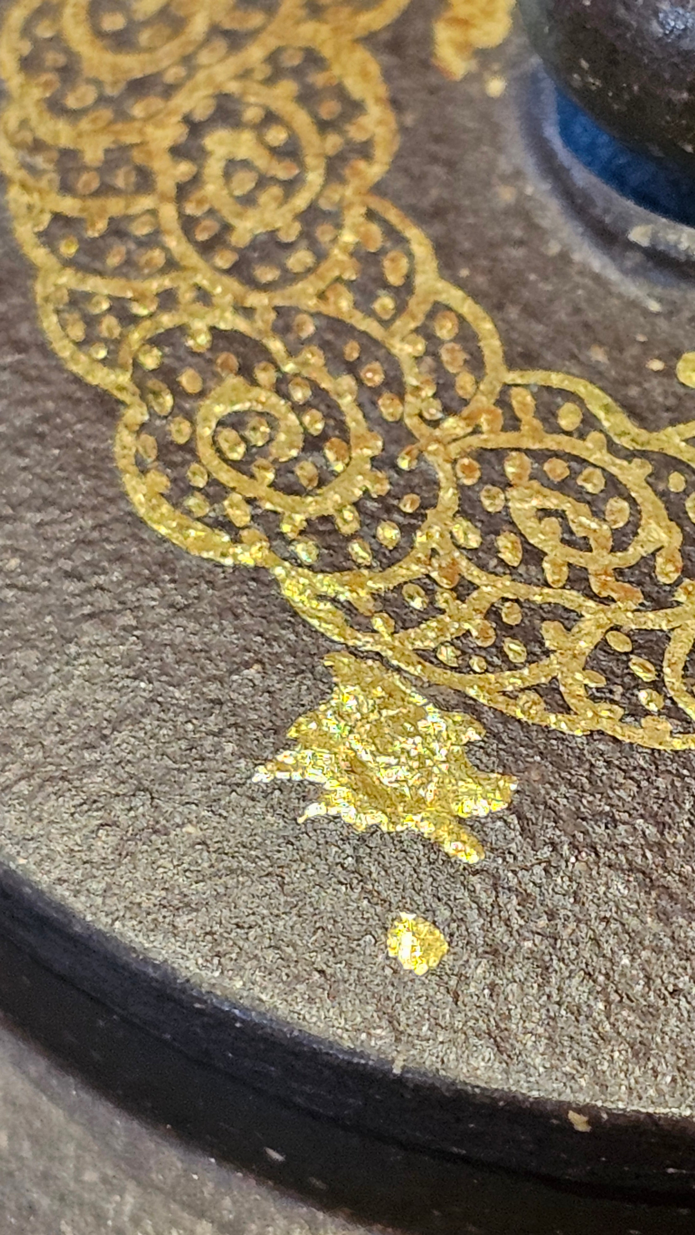 《聚富平盖莲子》"Ju Fu ~Gathering of Wealth~ Ping Gai Lian Zi"!, 描金与撒金工艺 Dual Gold Appliqué, 233.3ml, Qing Hui Duan Ni 青灰段泥 ~ by L3A Consummate Master Artist Li Yan Ru 李艳如 ~!Congratulations to Mr R.L.! 0857hrs 16th Sept 2025, Flintridge! CA.