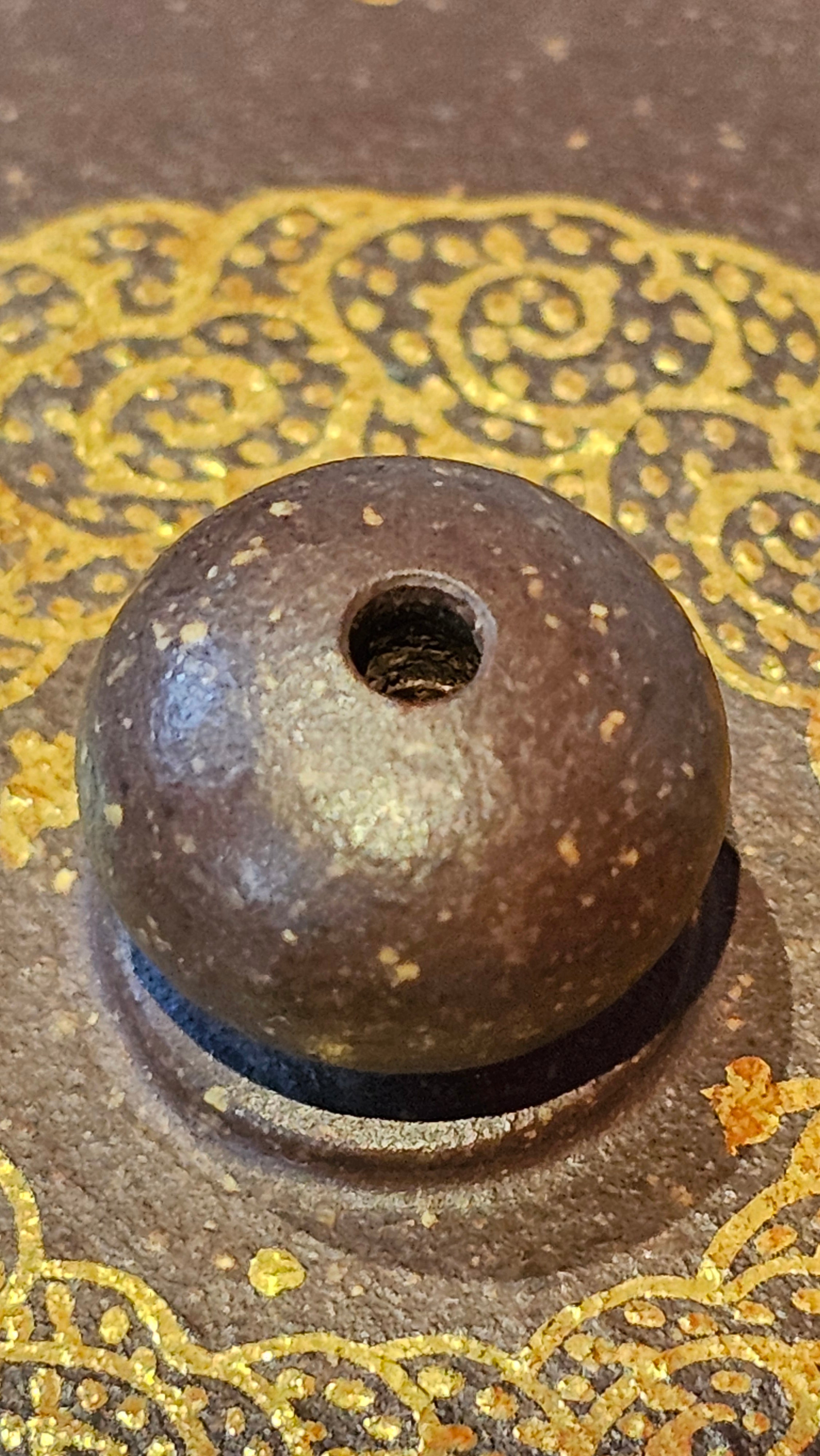 《聚富平盖莲子》"Ju Fu ~Gathering of Wealth~ Ping Gai Lian Zi"!, 描金与撒金工艺 Dual Gold Appliqué, 233.3ml, Qing Hui Duan Ni 青灰段泥 ~ by L3A Consummate Master Artist Li Yan Ru 李艳如 ~!Congratulations to Mr R.L.! 0857hrs 16th Sept 2025, Flintridge! CA.