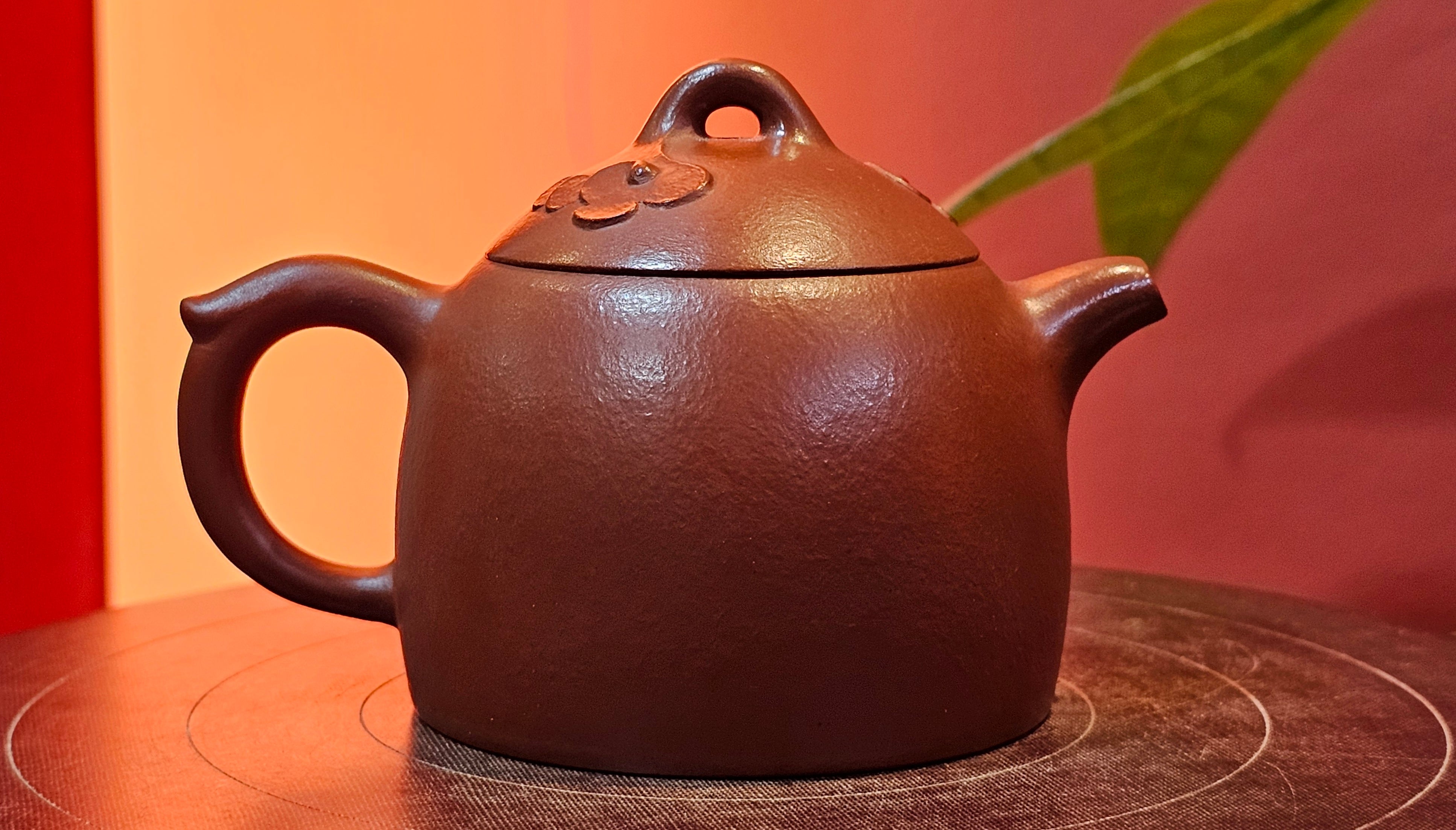 Mini! Qin Quan 秦权, with Oriental Clouds Embellishments 云朵贴花工艺, 115.3ml, Xiao Mei Yao Zhu Ni 小煤窑朱泥, by Craftsman Chen Yue Fei 陈跃飞 ~ Congratulations!to Ms A.R.! 0926hrs 19th Sept 2025, Ipswich! U.K.