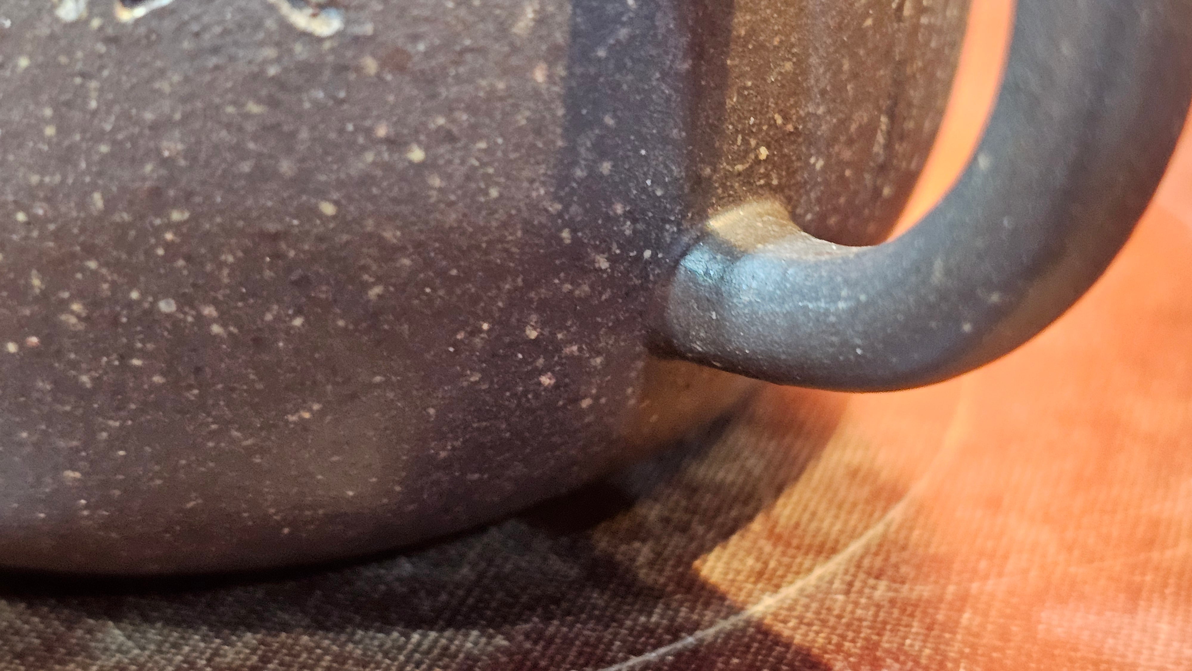 Qie Gua《茄瓜》~ "The Gourd", 153.8ml, Hei Zi Ni 黑紫泥, by our Craftsman Zhang Huan 张欢, Calligraphy and 兰花 Orchids Engraving by Craftsman Yi Cheng 逸成 ~!Congratulations to Mr J.S.! 1100hrs 17th Sept 2025, Chicago! IL!