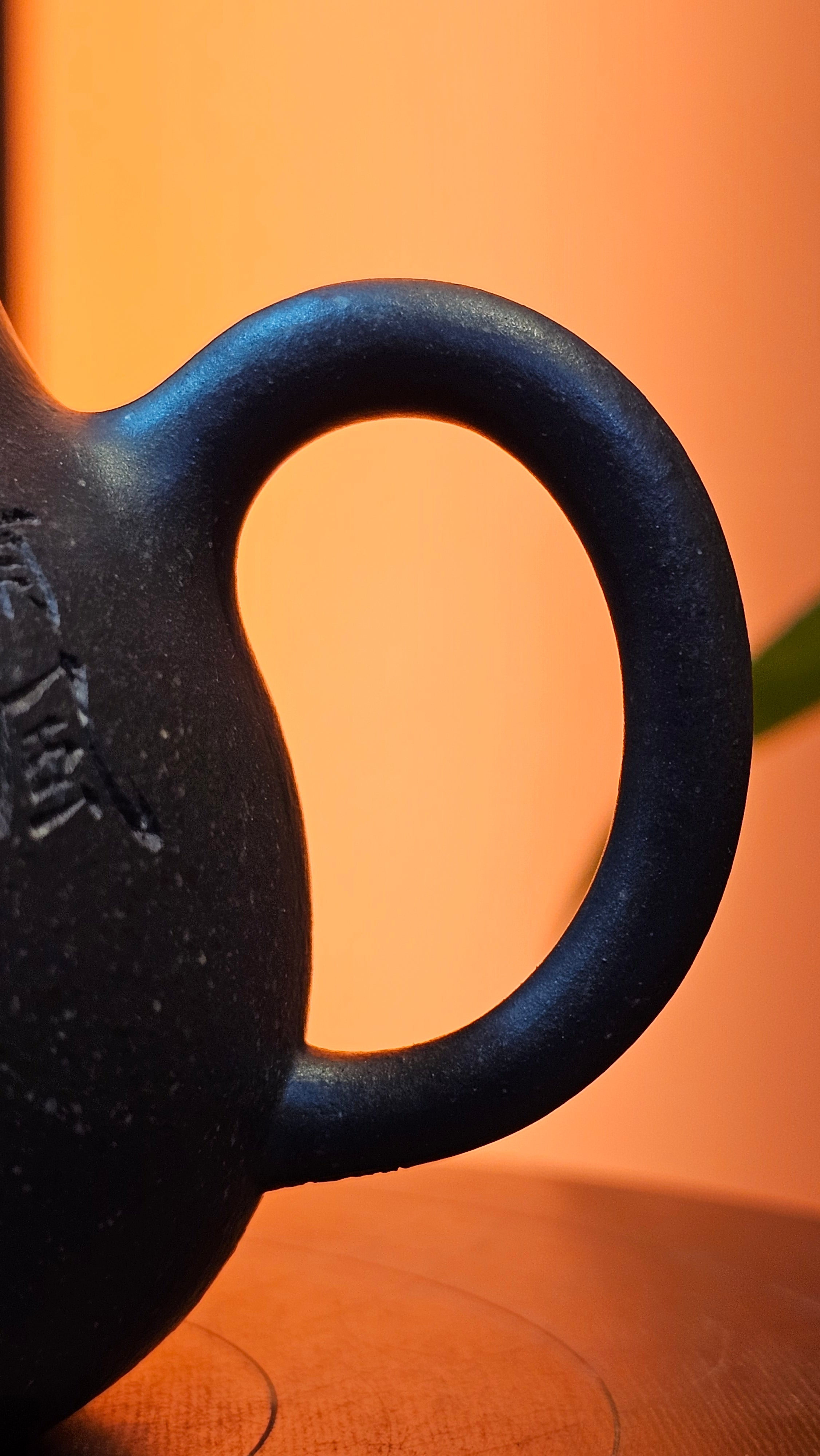 Qie Gua《茄瓜》~ "The Gourd", 153.8ml, Hei Zi Ni 黑紫泥, by our Craftsman Zhang Huan 张欢, Calligraphy and 兰花 Orchids Engraving by Craftsman Yi Cheng 逸成 ~!Congratulations to Mr J.S.! 1100hrs 17th Sept 2025, Chicago! IL!