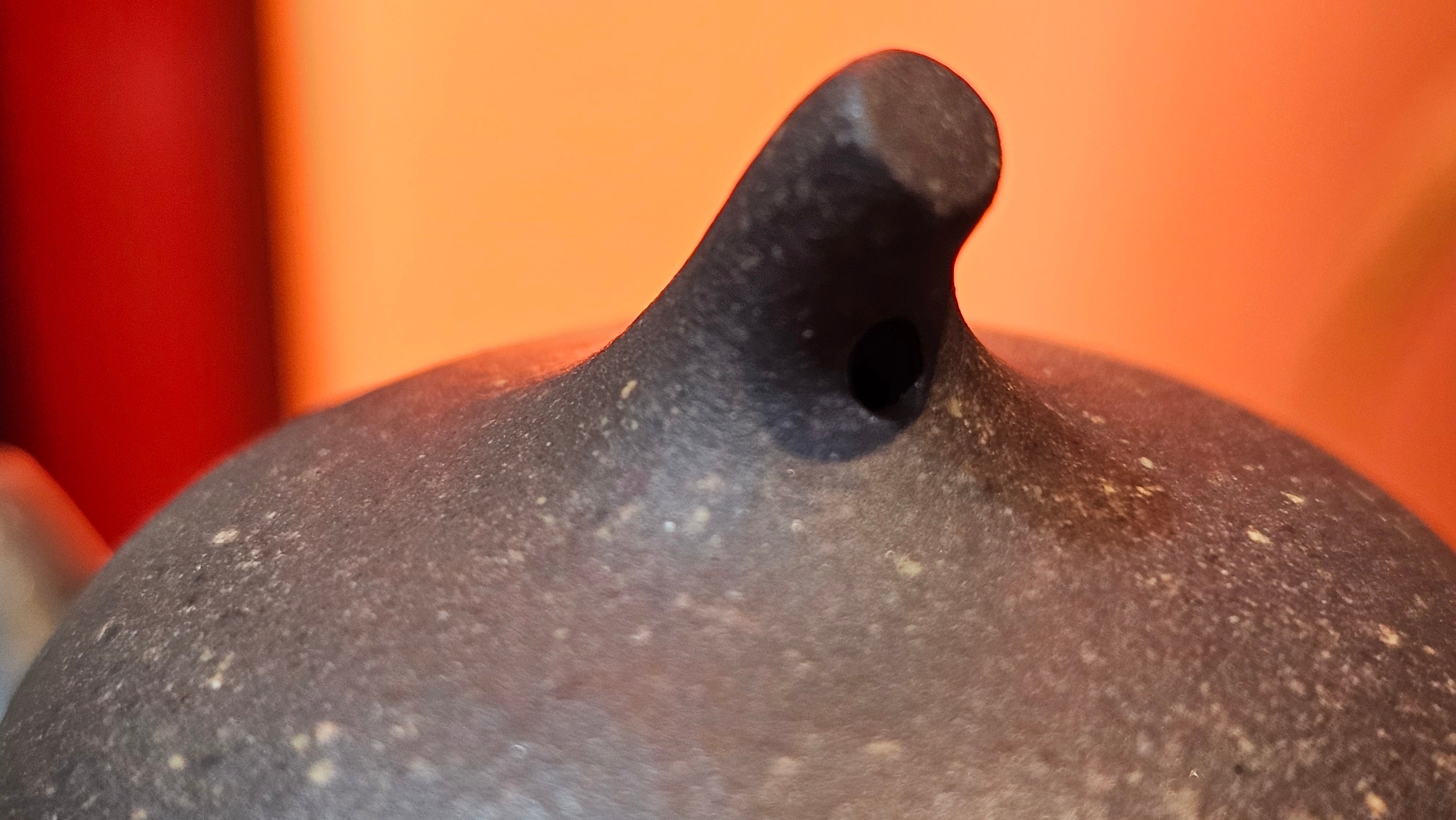 Qie Gua《茄瓜》~ "The Gourd", 153.8ml, Hei Zi Ni 黑紫泥, by our Craftsman Zhang Huan 张欢, Calligraphy and 兰花 Orchids Engraving by Craftsman Yi Cheng 逸成 ~!Congratulations to Mr J.S.! 1100hrs 17th Sept 2025, Chicago! IL!