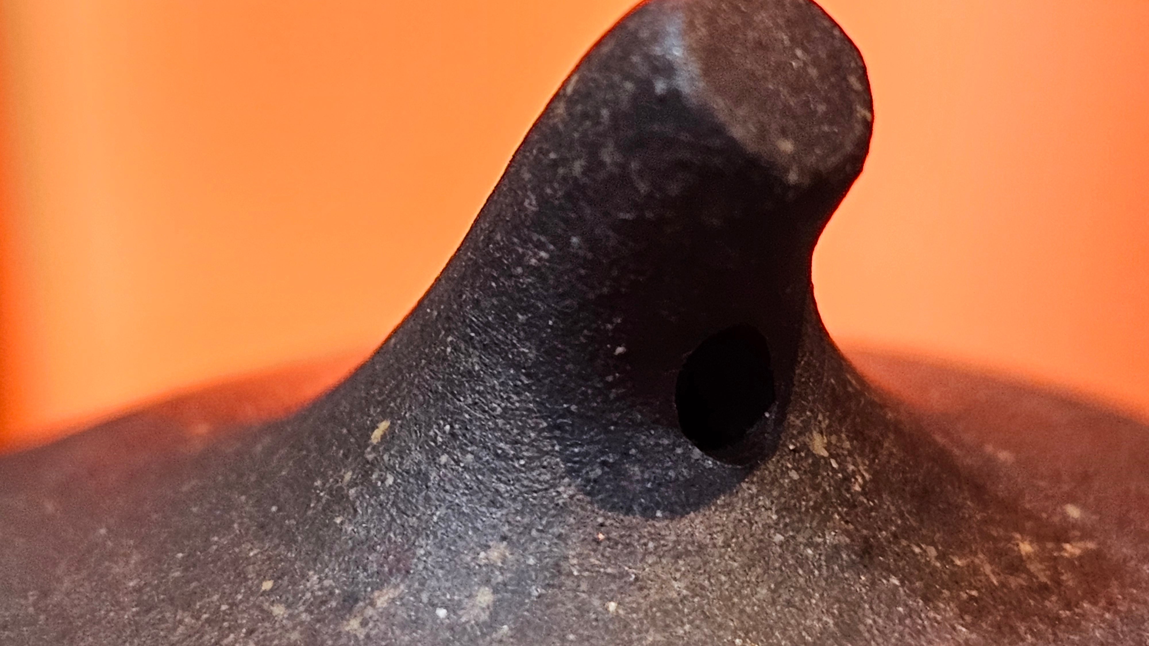 Qie Gua《茄瓜》~ "The Gourd", 153.8ml, Hei Zi Ni 黑紫泥, by our Craftsman Zhang Huan 张欢, Calligraphy and 兰花 Orchids Engraving by Craftsman Yi Cheng 逸成 ~!Congratulations to Mr J.S.! 1100hrs 17th Sept 2025, Chicago! IL!