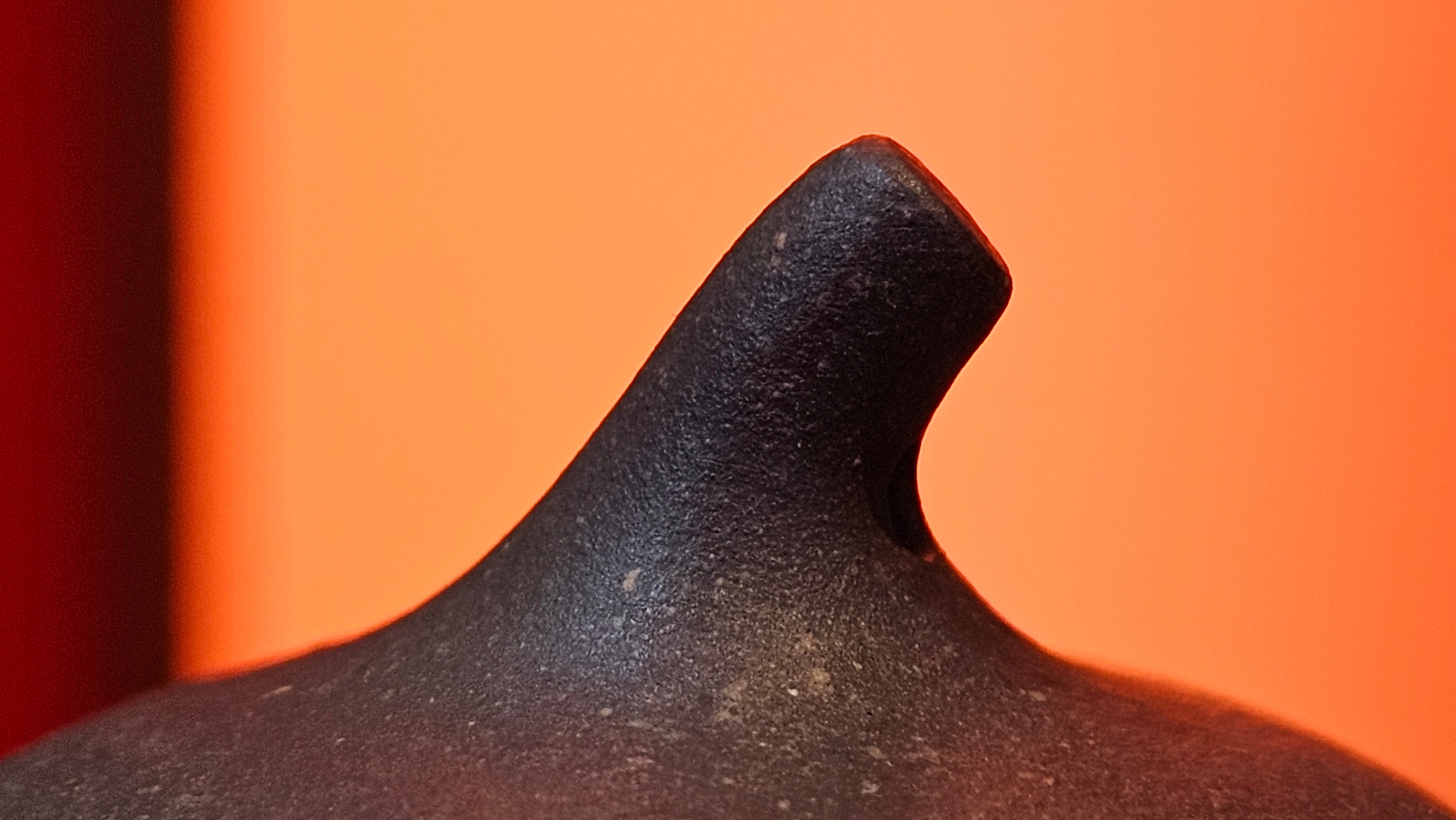 Qie Gua《茄瓜》~ "The Gourd", 153.8ml, Hei Zi Ni 黑紫泥, by our Craftsman Zhang Huan 张欢, Calligraphy and 兰花 Orchids Engraving by Craftsman Yi Cheng 逸成 ~!Congratulations to Mr J.S.! 1100hrs 17th Sept 2025, Chicago! IL!